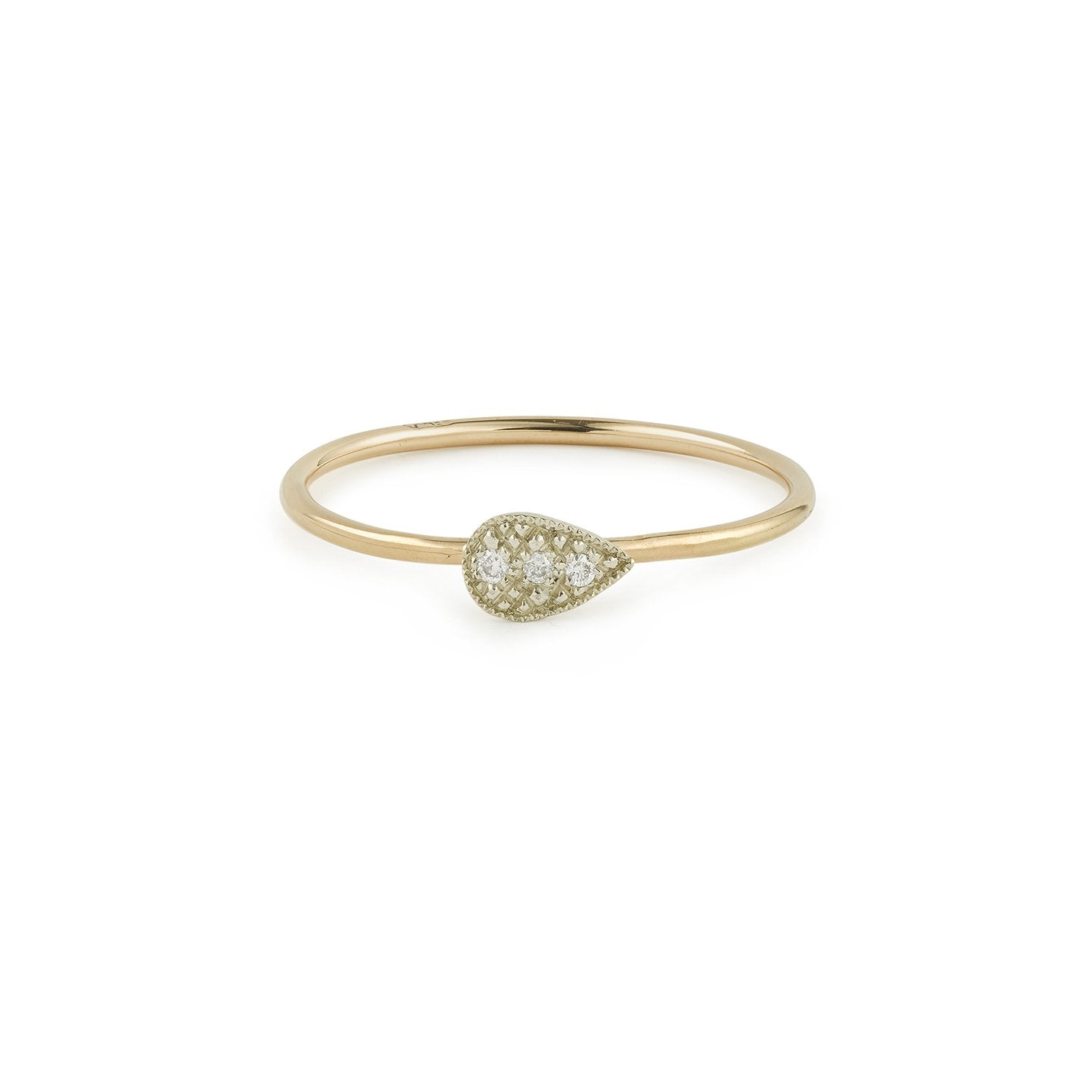 Bague Allegria Goutte Myrtille Beck,bague fine or et diamants