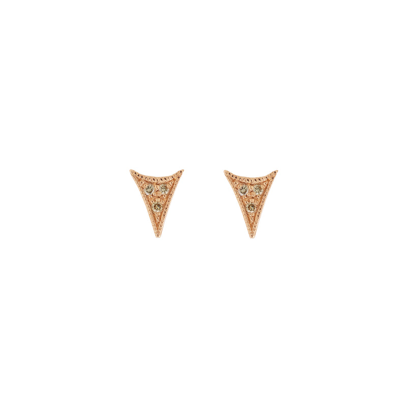 Boucle d'oreille Allegria Triangle Diamants Champagne