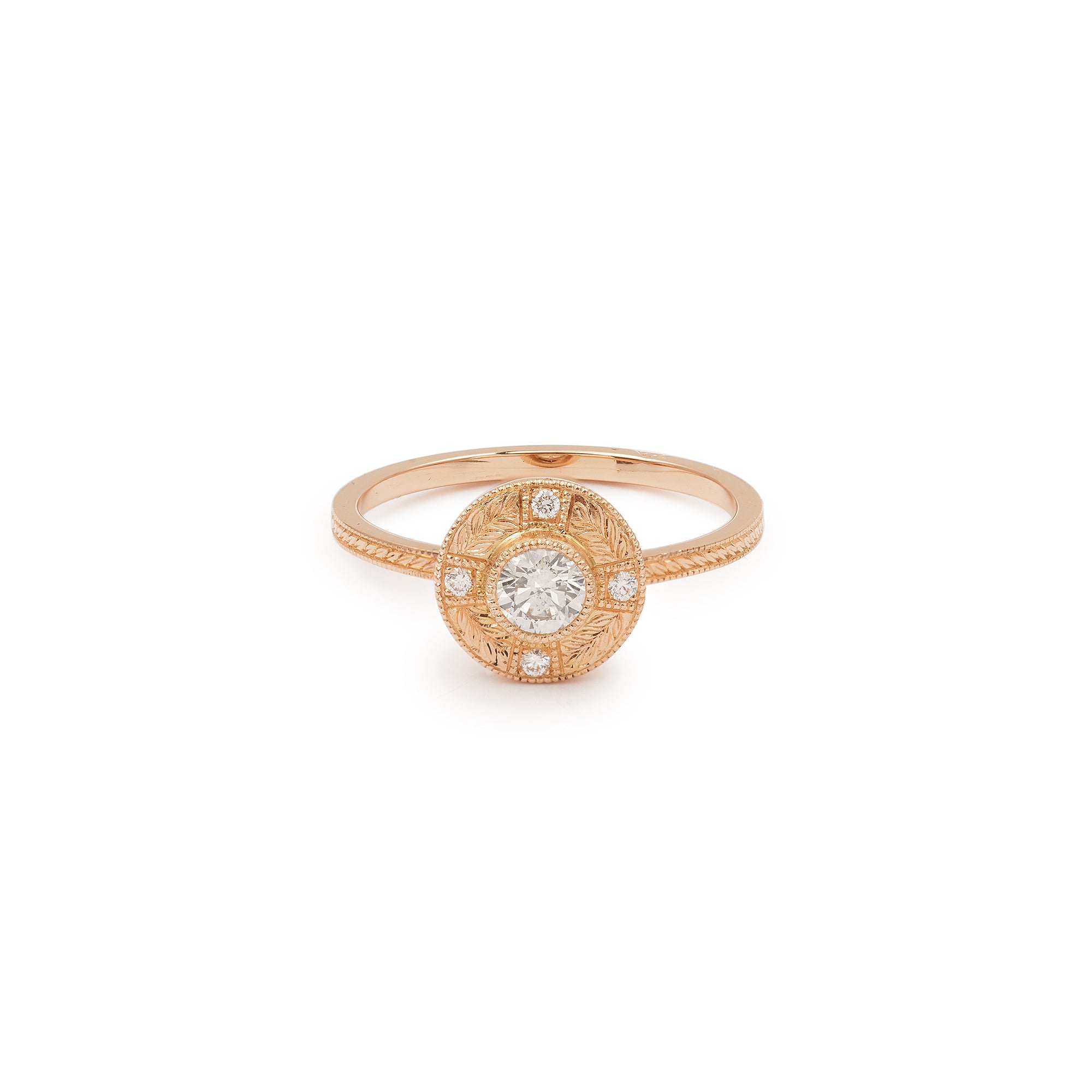 Pièce Unique Bague Aphrodite M Diamants Gravée