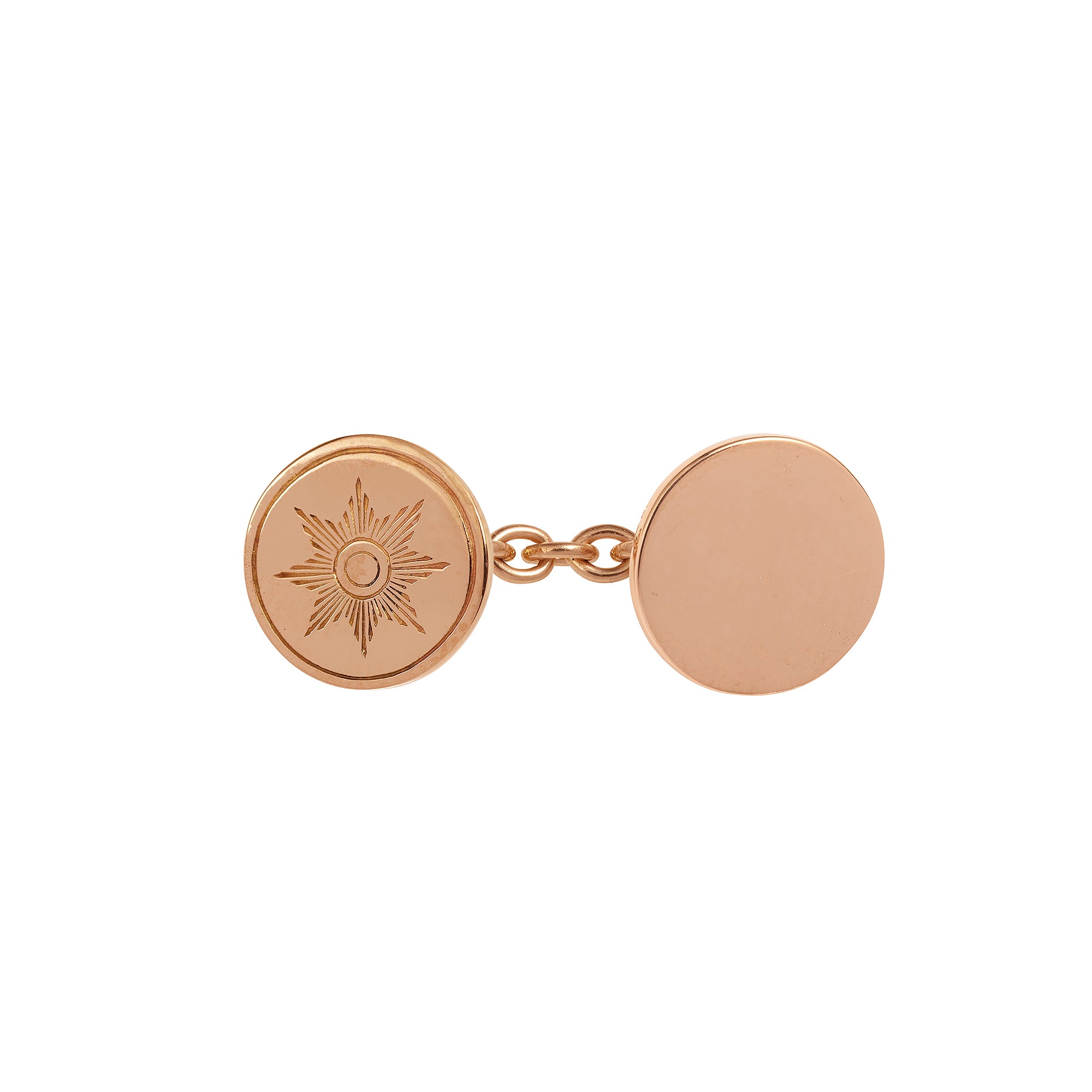 Bouton de manchette rond Soleil