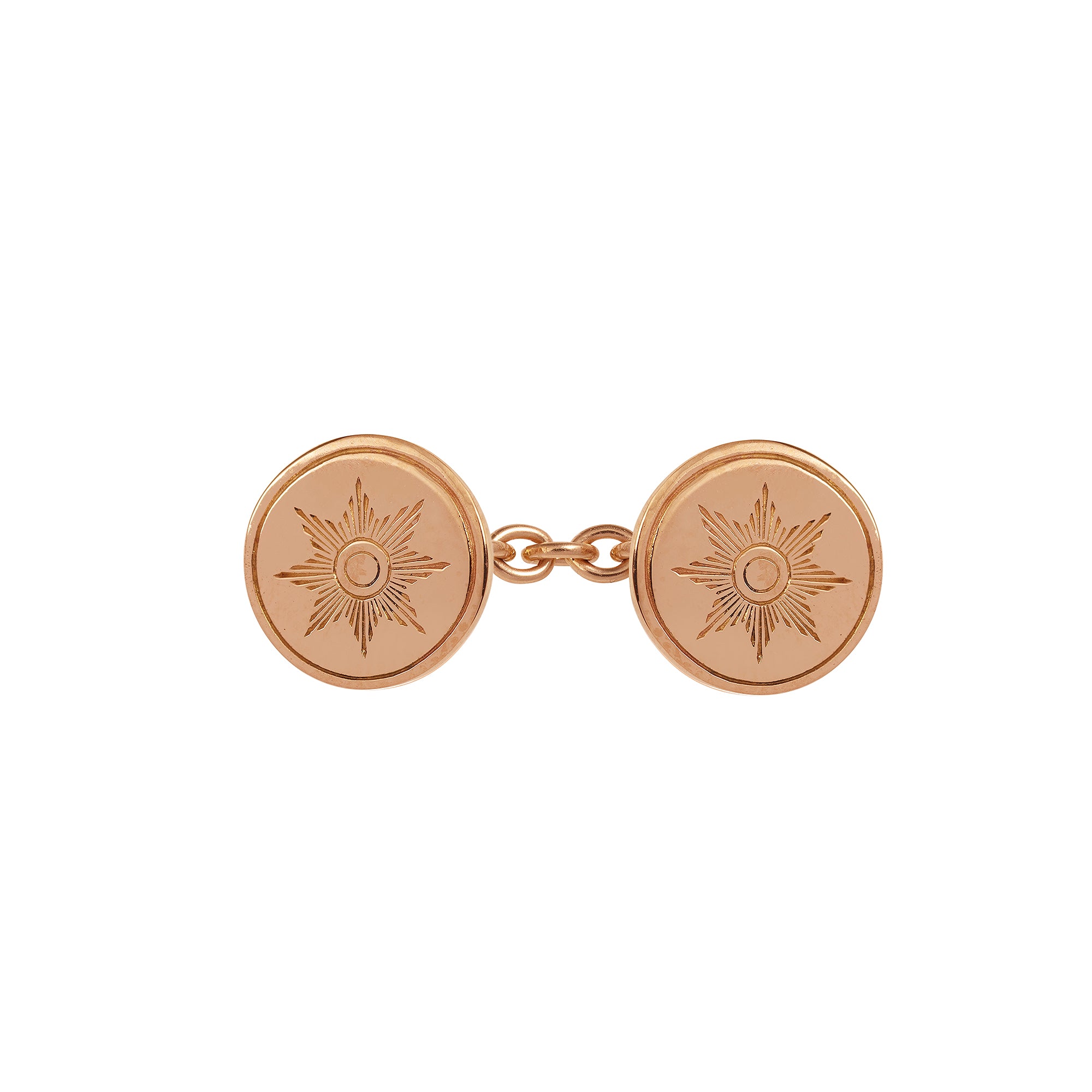 Bouton de manchette rond tout Soleil