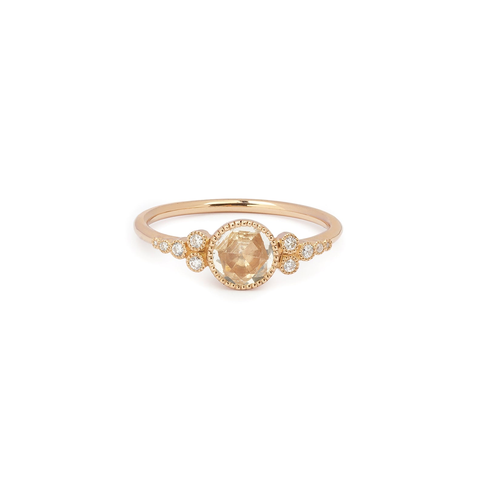 Bague Iris XL Saphir blanc