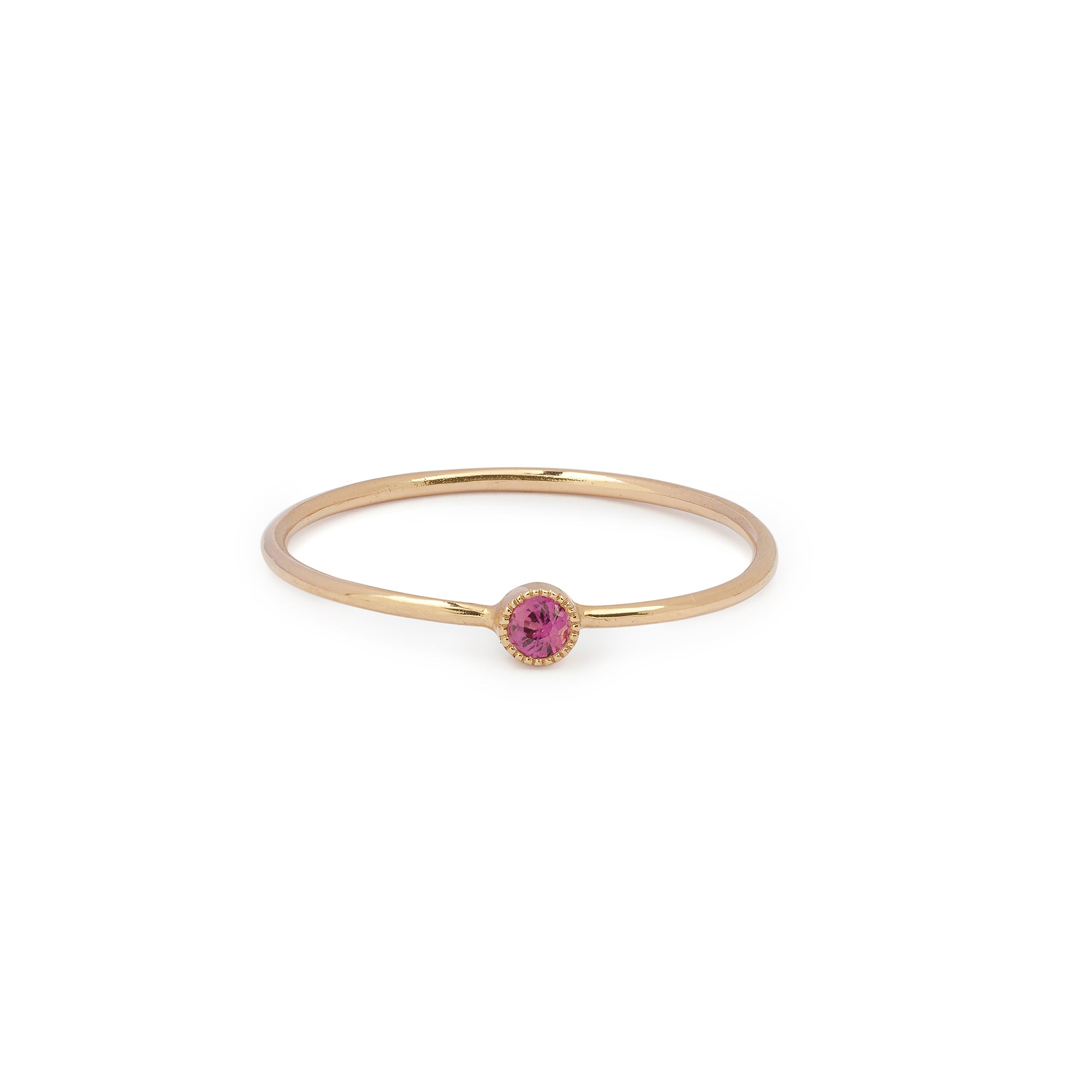 Solitaire Mini Love Ring S Rubis framboise