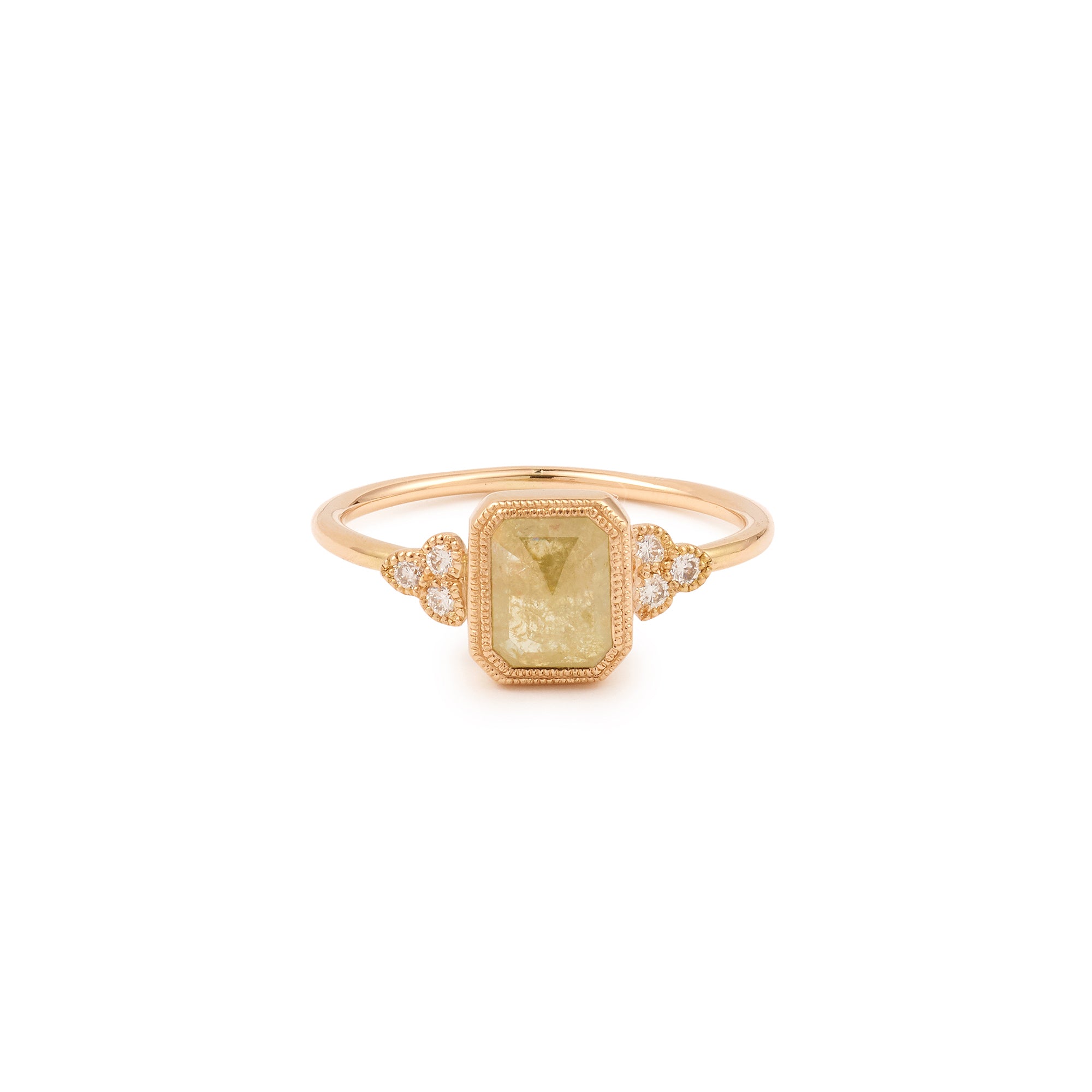 Pièce Unique n°7/2022, Bague Flora Diamant jaune Icy
