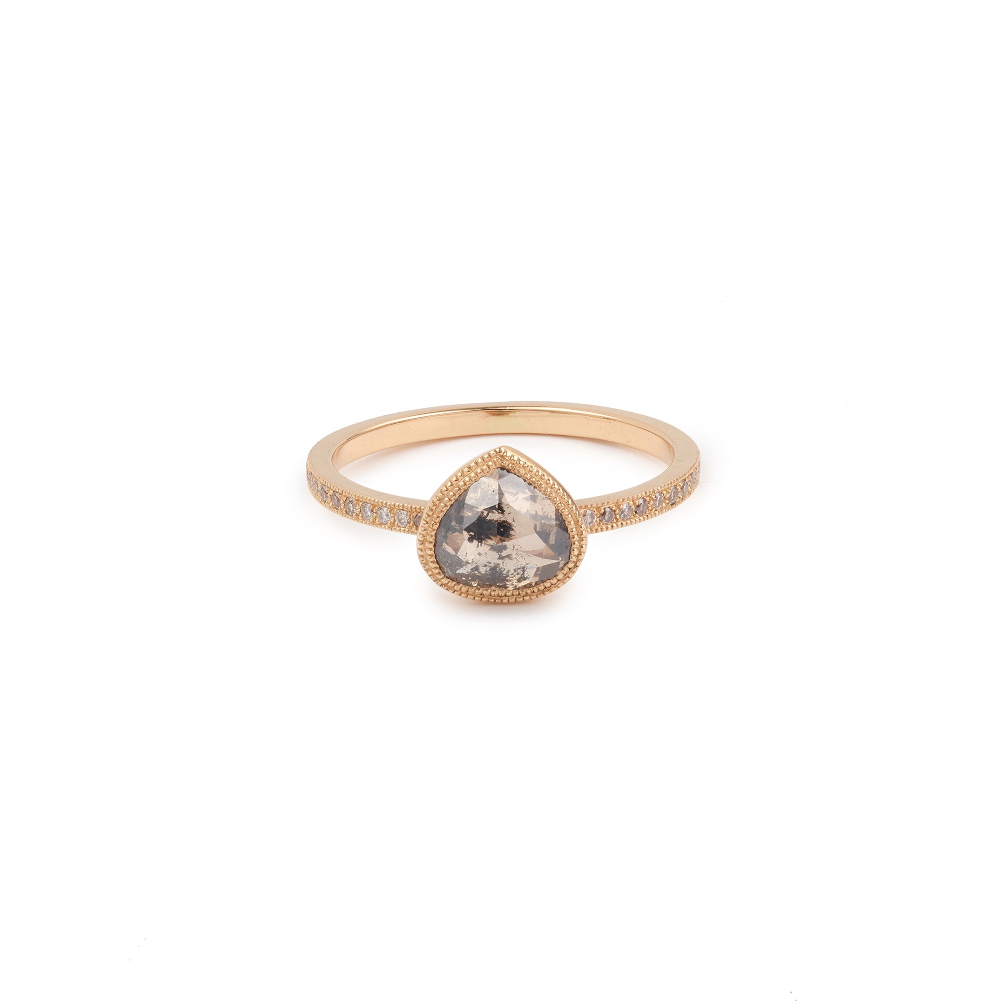 Pièce Unique n°2/2022, Bague Diamant marron glacé
