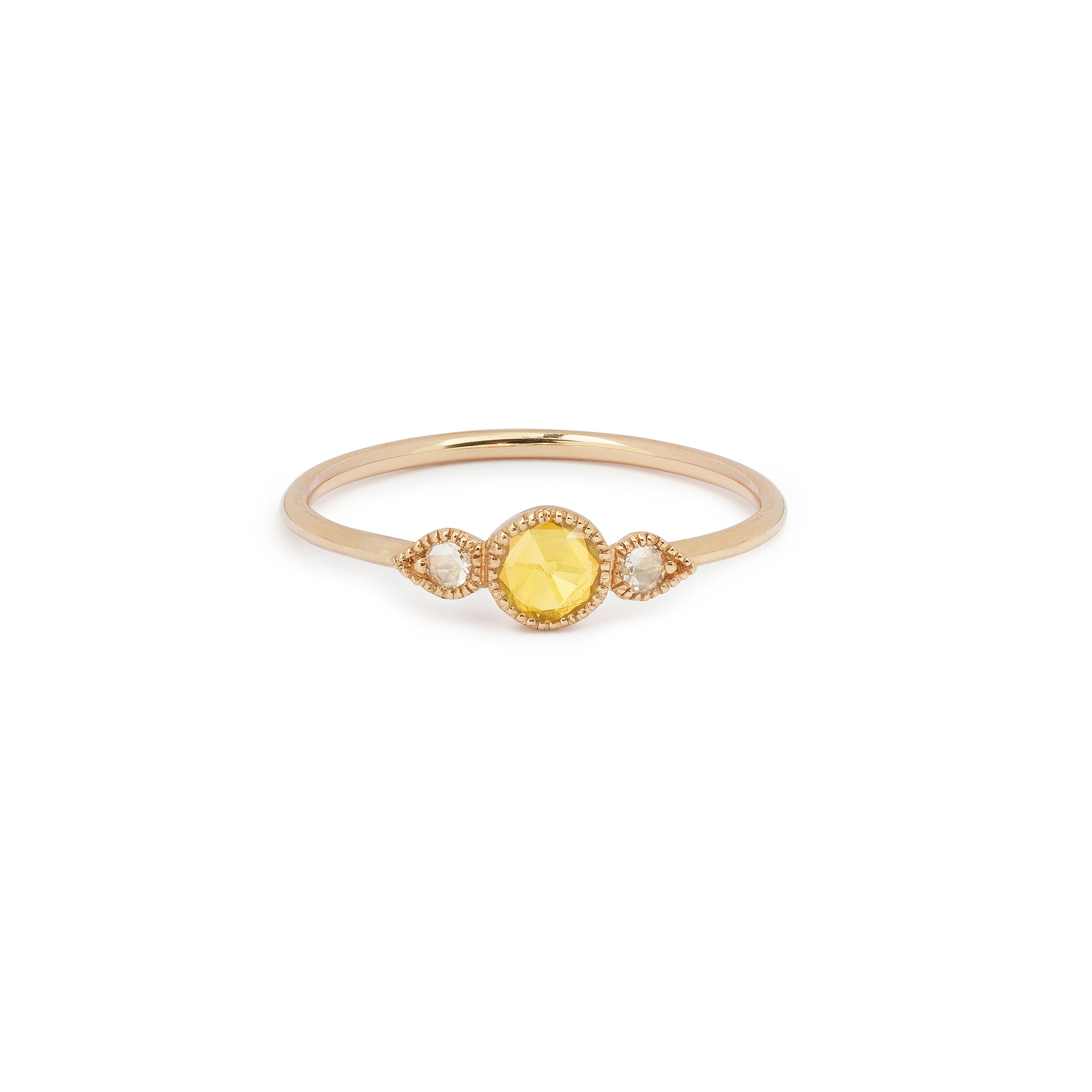 Bague Amour Céleste M Saphir jaune