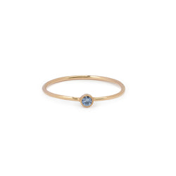 Solitaire Mini Love Ring S Saphir bleu