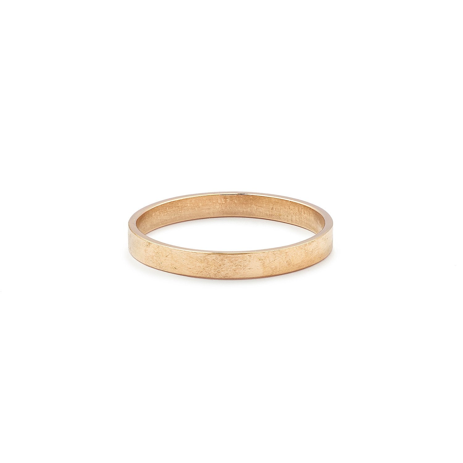 Alliance pour homme Otoko or rose, Myrtille Beck Paris- Alliance pour homme dépolie et mat satiné