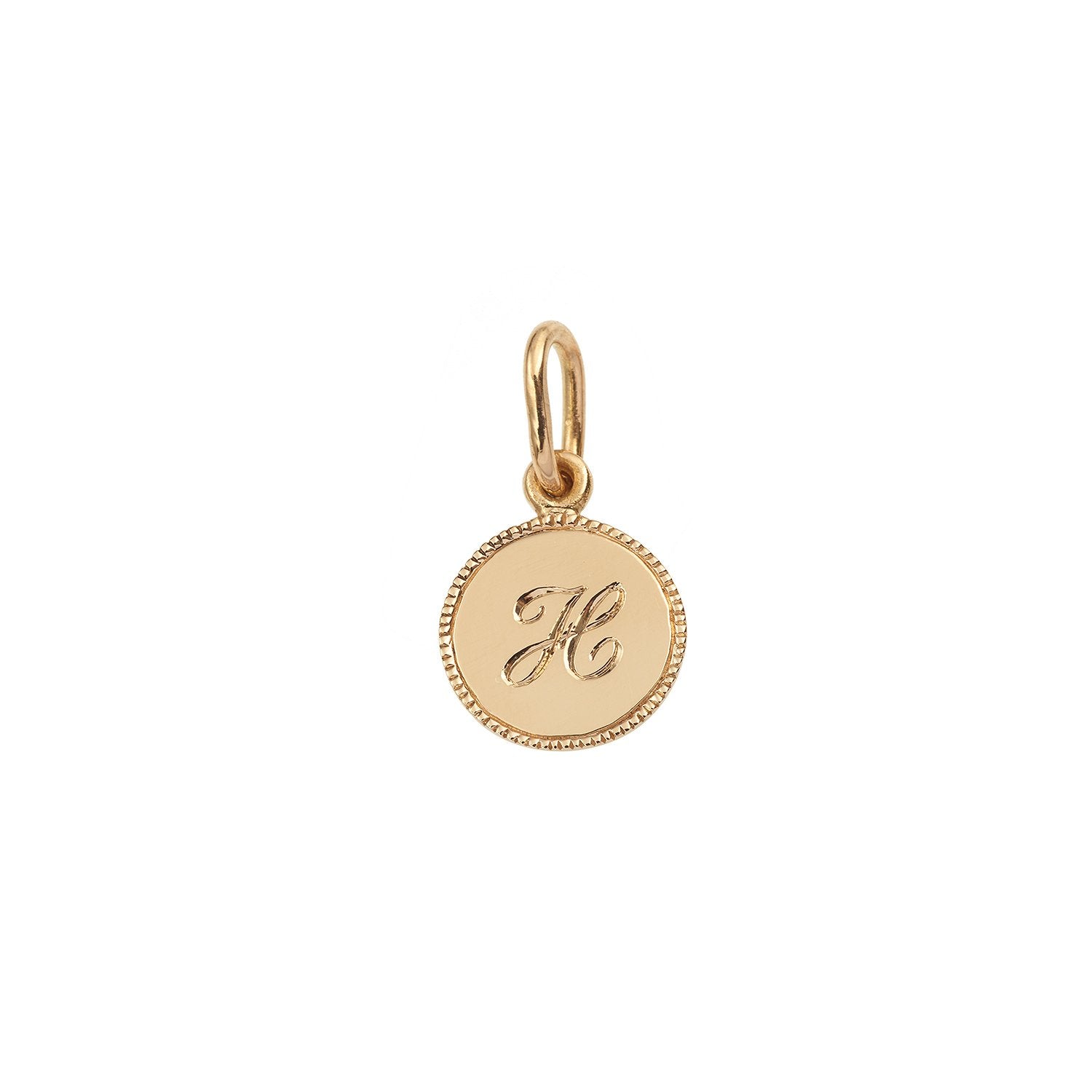 Mini médaille de créateur milgrain 8 mm Myrtille Beck Paris