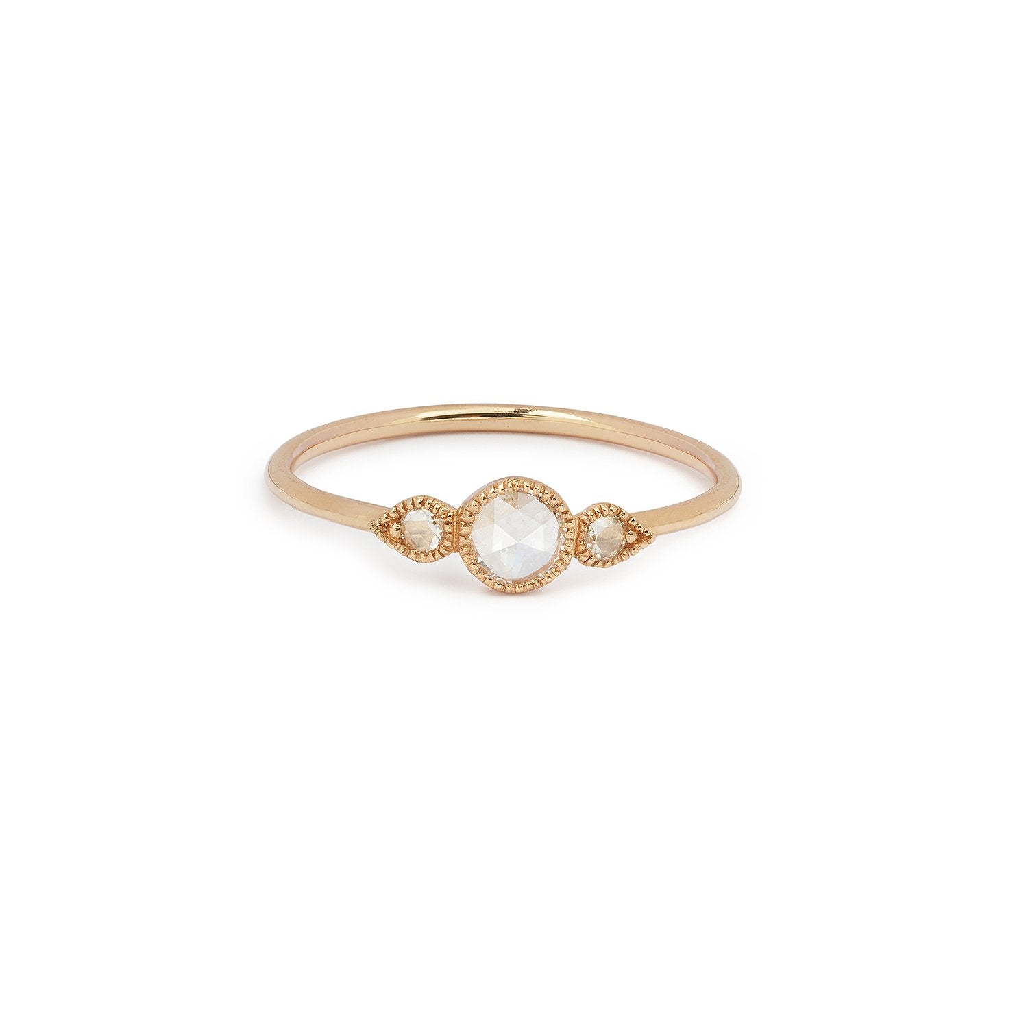 Bague - Bague Amour Céleste M, Myrtille Beck, bague de fiançailles de créateur, bague de fiançailles vintage