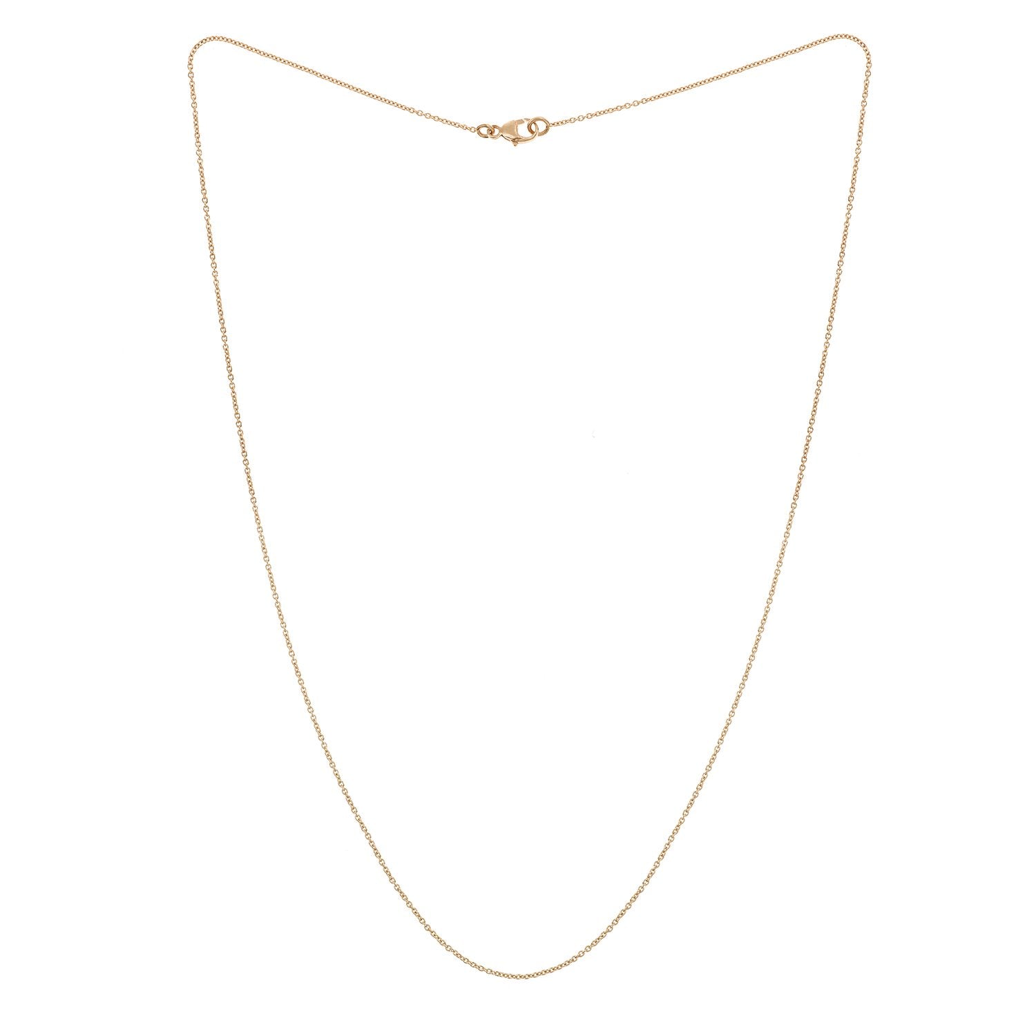 Chaine fine or rose 9/10e 41 cm - collier chaine artisanale - Bijoux de créateur Myrtille Beck Paris