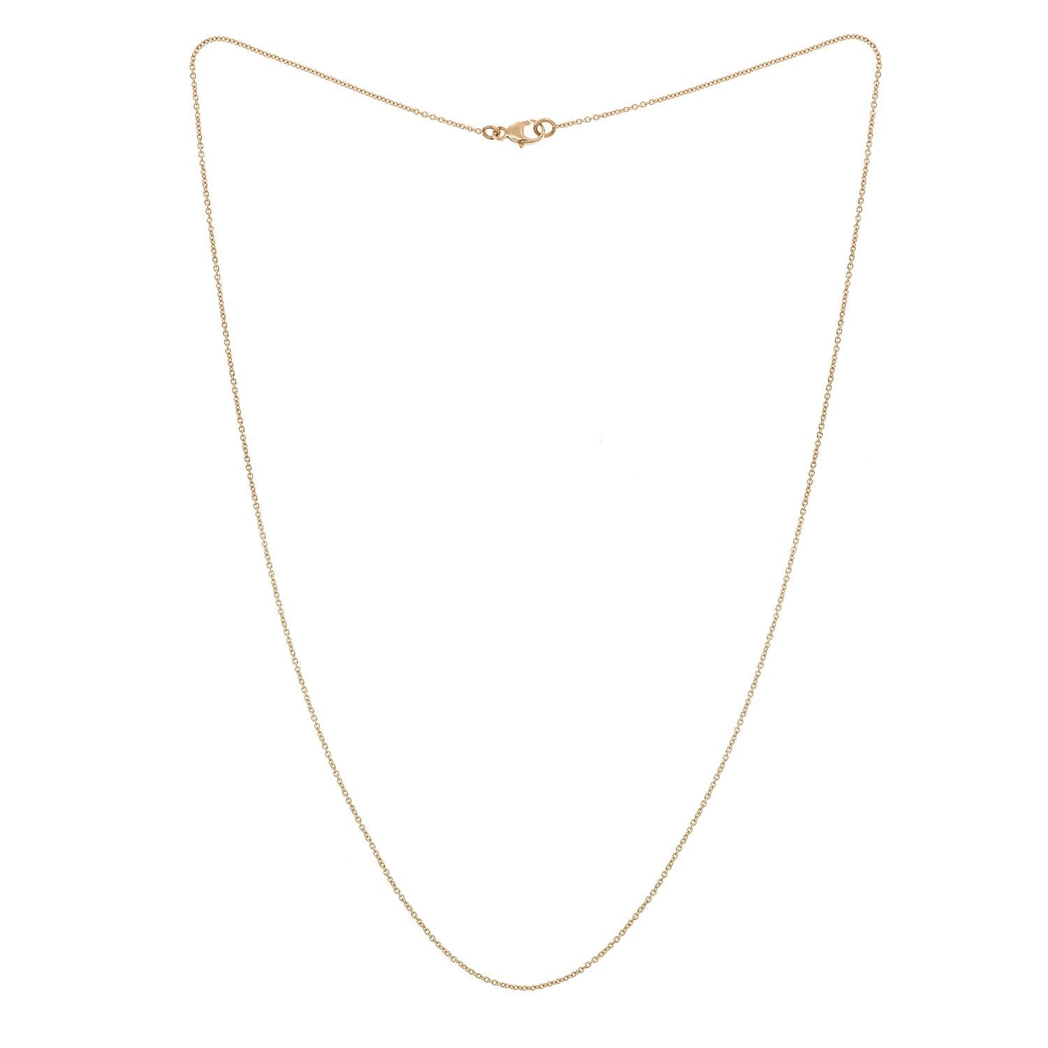 Chaine fine or rose 9/10e 41 cm - collier chaine artisanale - Bijoux de créateur Myrtille Beck Paris