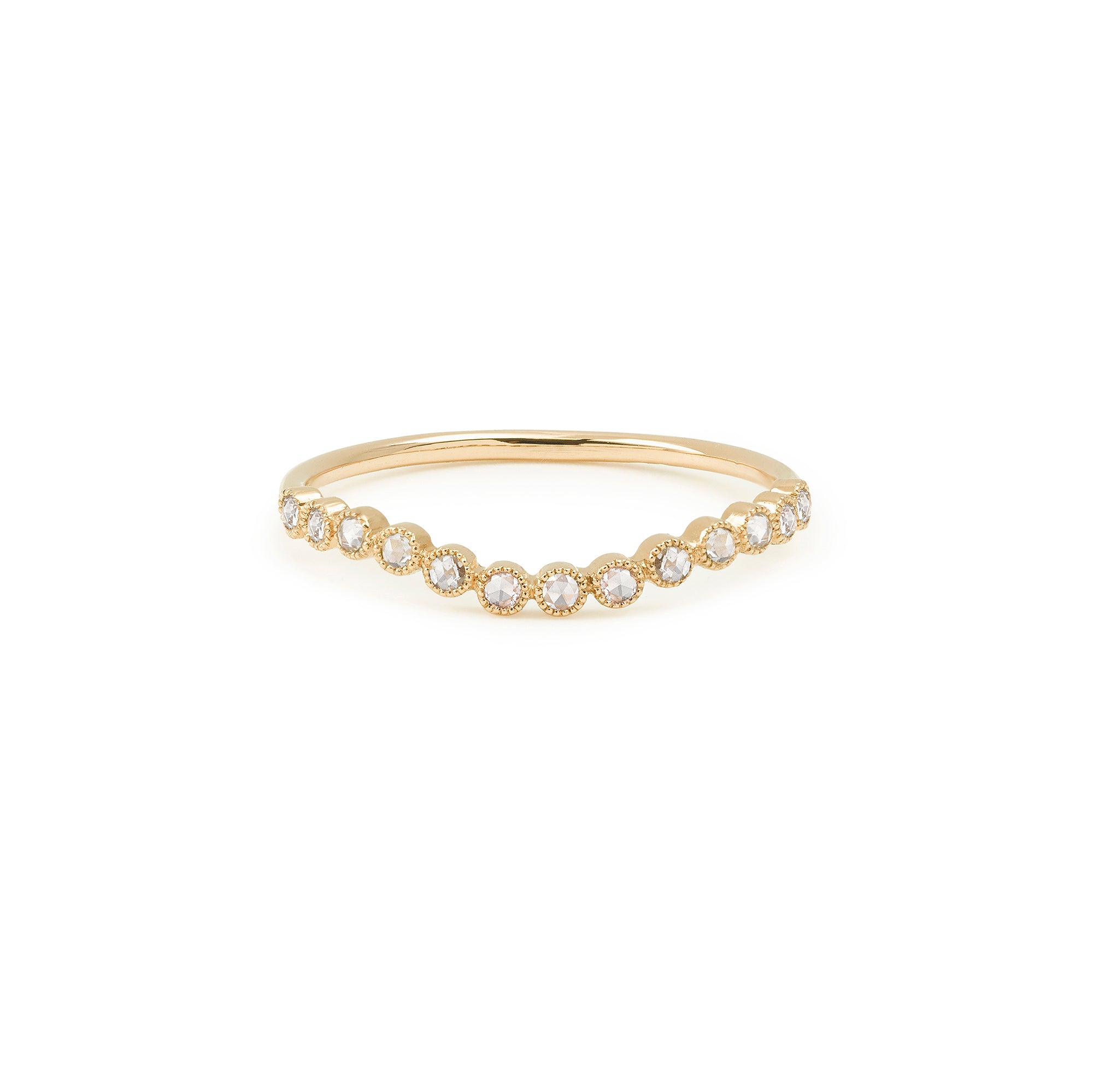Alliance Céleste Wave Diamants rosecut