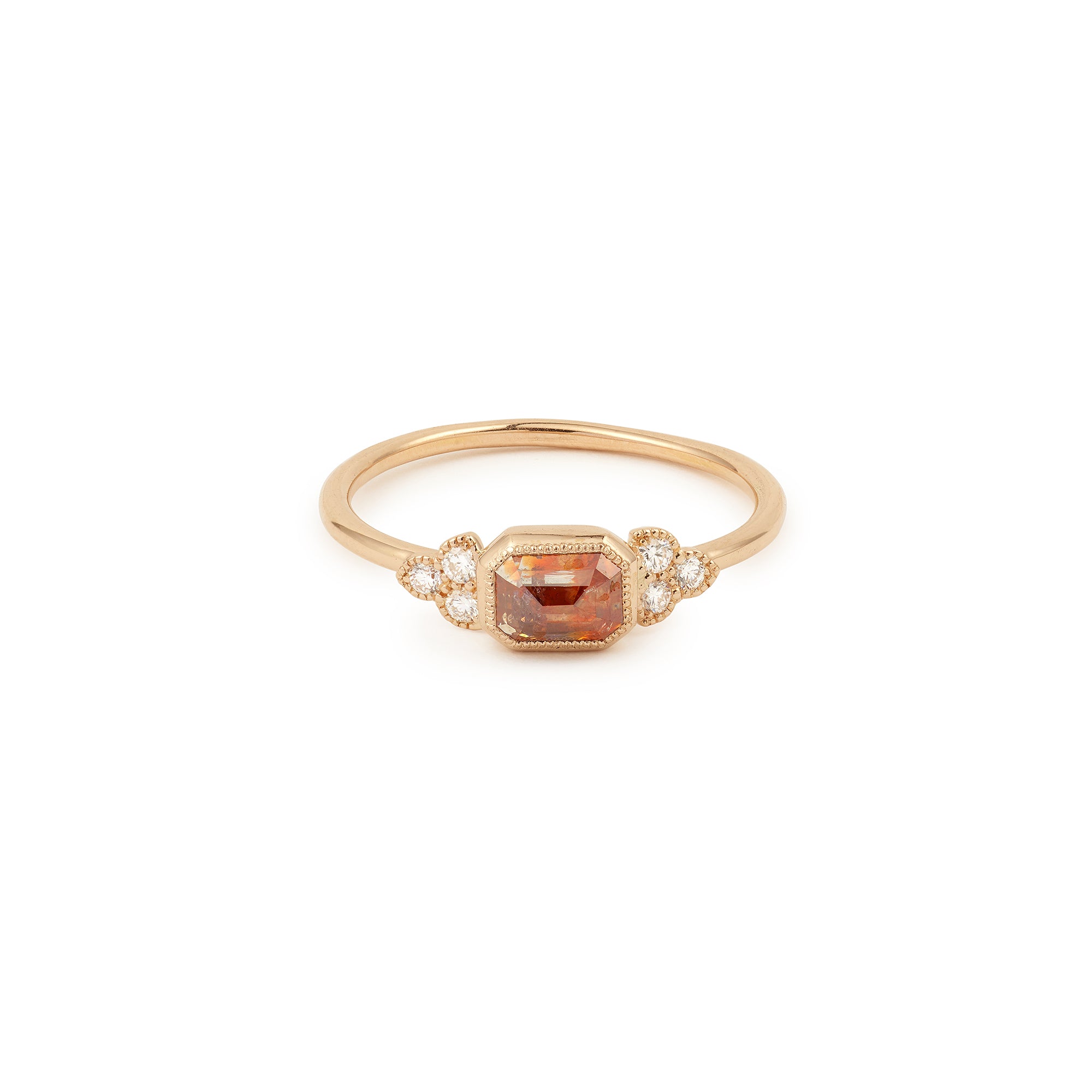 Pièce Unique bague Flora diamant orange RPC