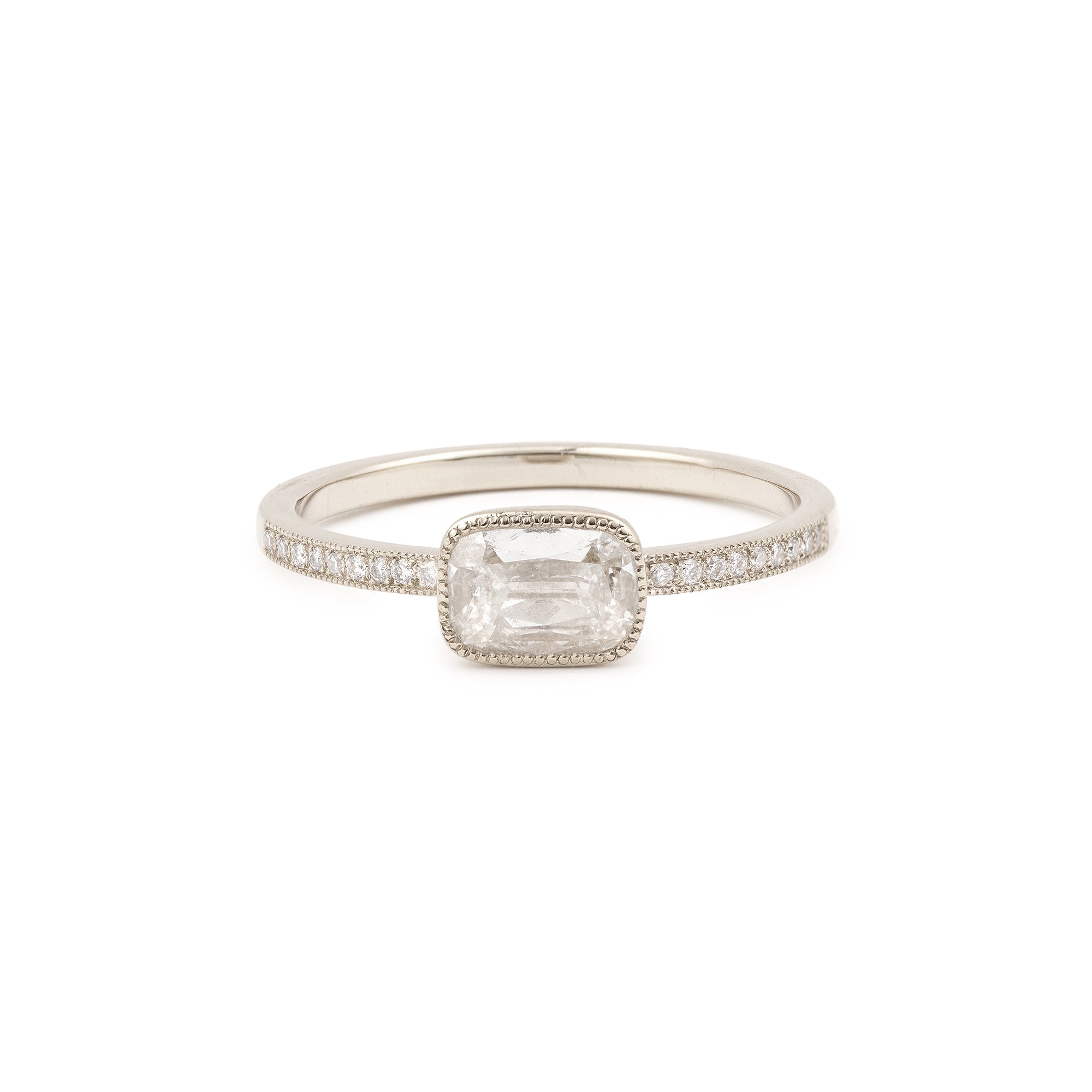 Pièce Unique N°4/2019, Bague Juliette coussin