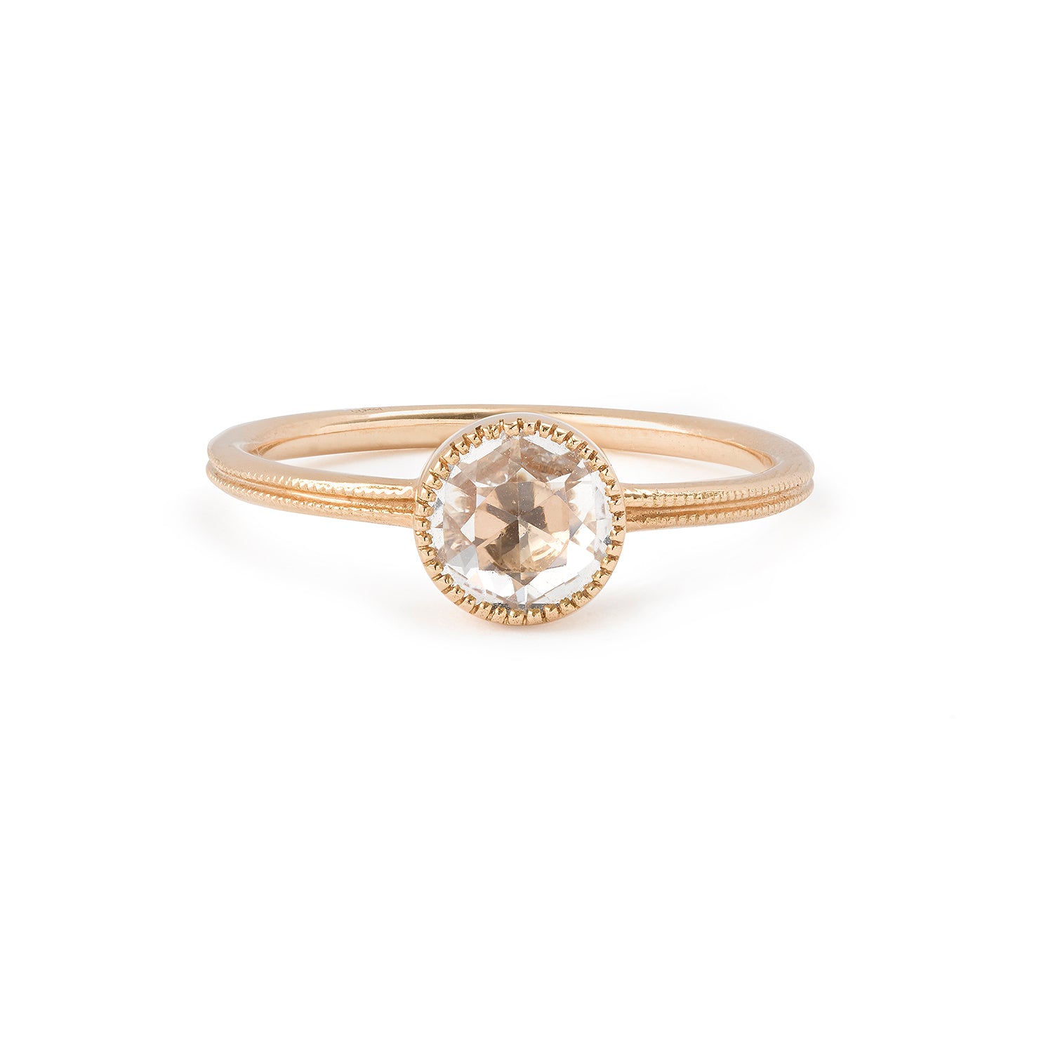 Bague - Love Ring L Double Milgrain Saphir, Myrtille Beck, Bague de fiançailles de créateur, bague de fiançailles vintage