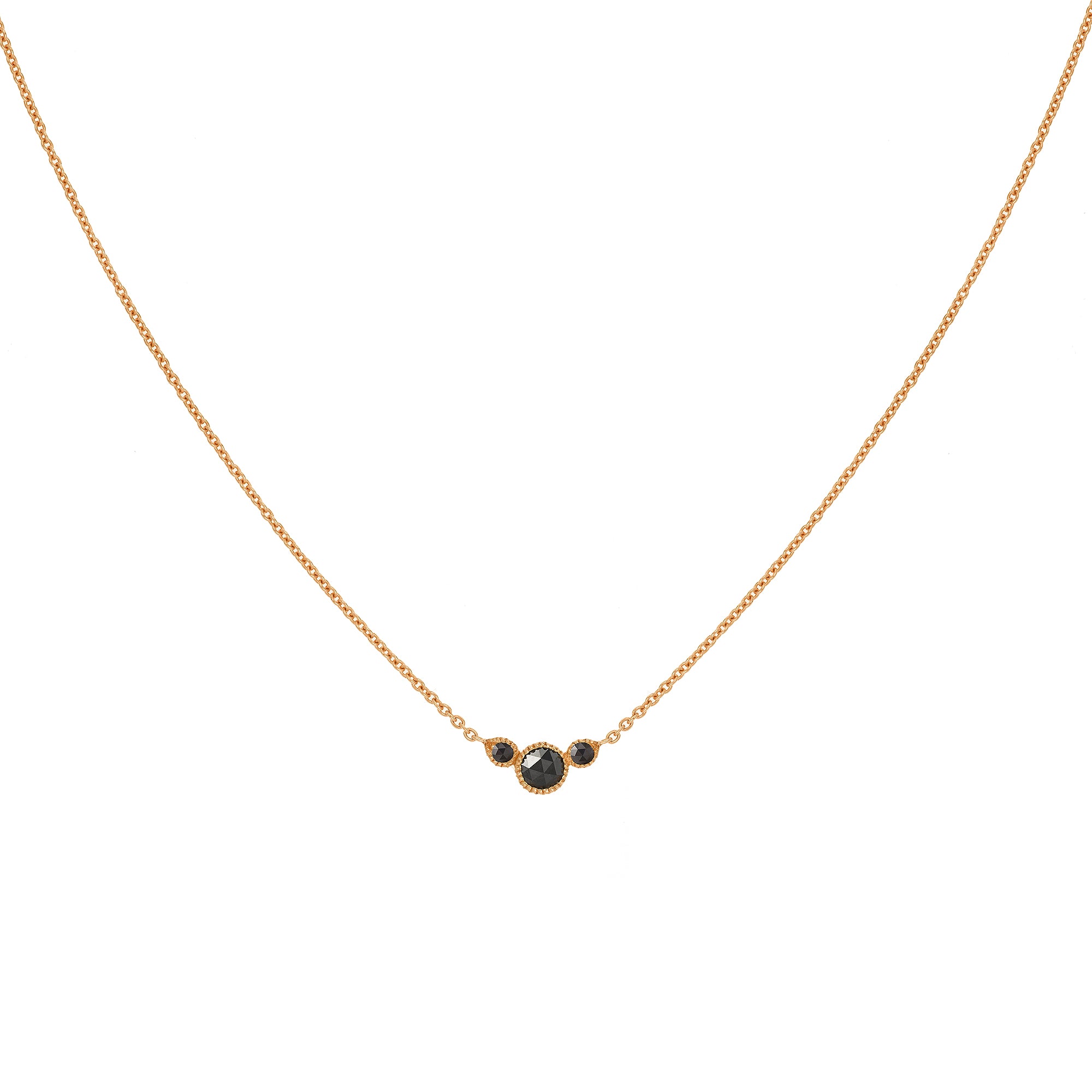 Collier Amour Céleste S Diamants noirs
