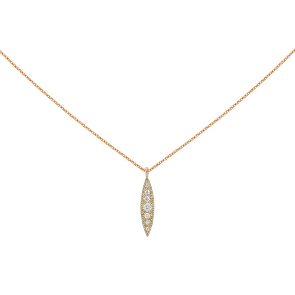 Collier Allegria Navette XL, Myrtille Beck, Bijoux de créateur, bijoux de mariage, bijoux vintage
