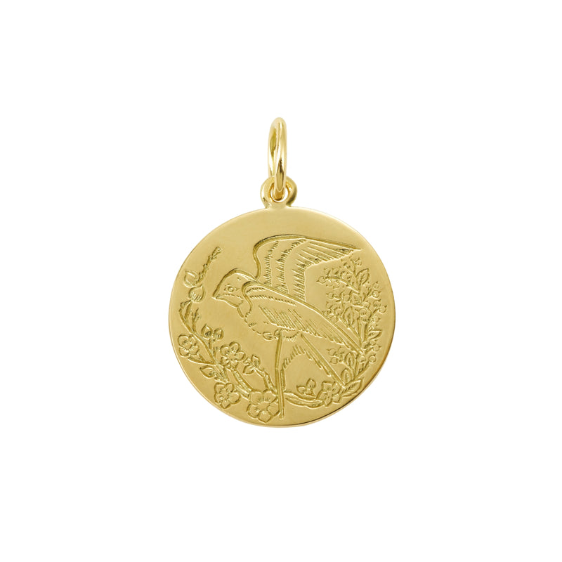 Médaille Hirondelle grand modèle - 1,8cm