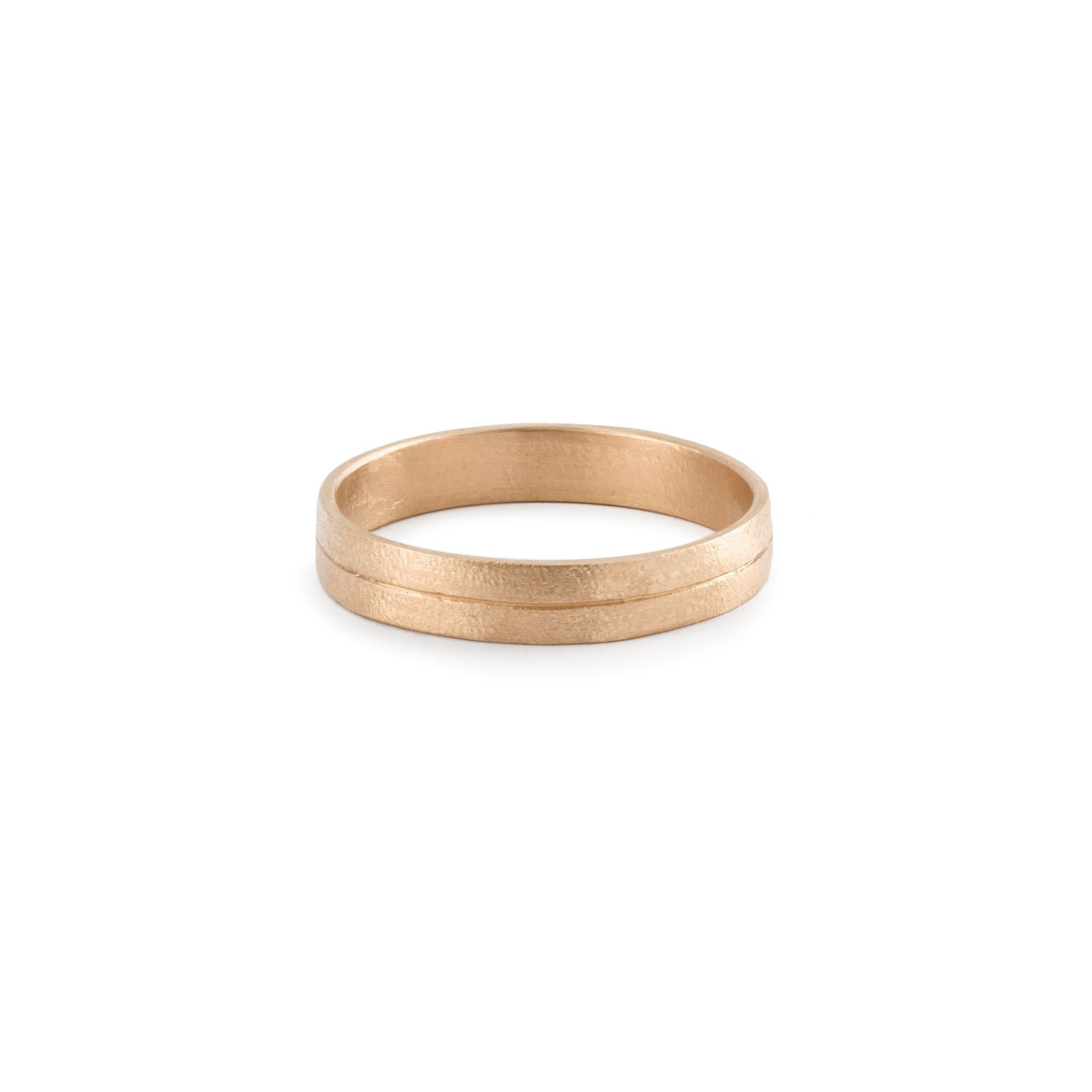 Bague pour homme - Alliance Charlie Or Rose-Myrtille Beck-Alliance de créateur pour homme