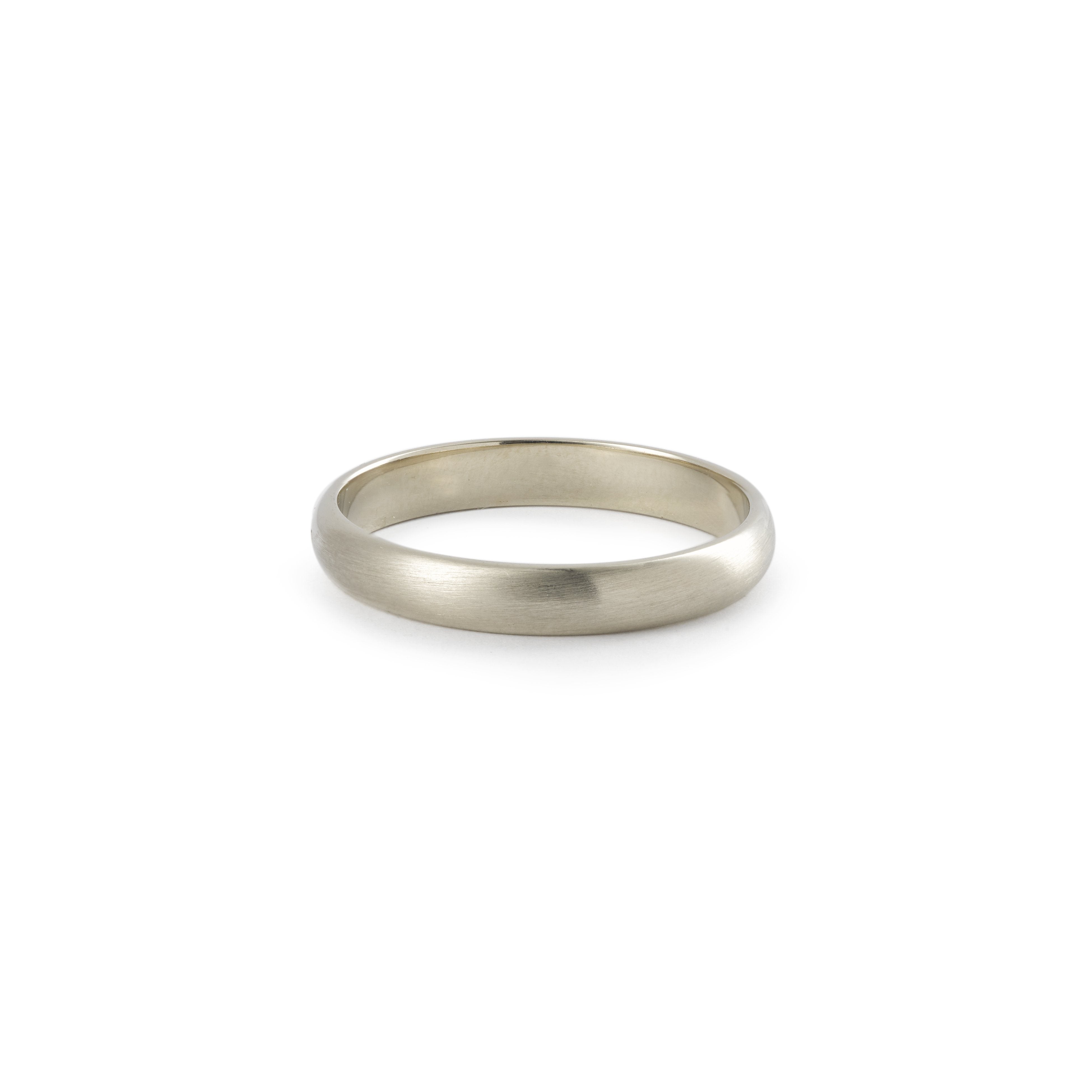 Bague - Alliance Demi-Jonc 3,5mm Myrtille Beck Paris or gris mat