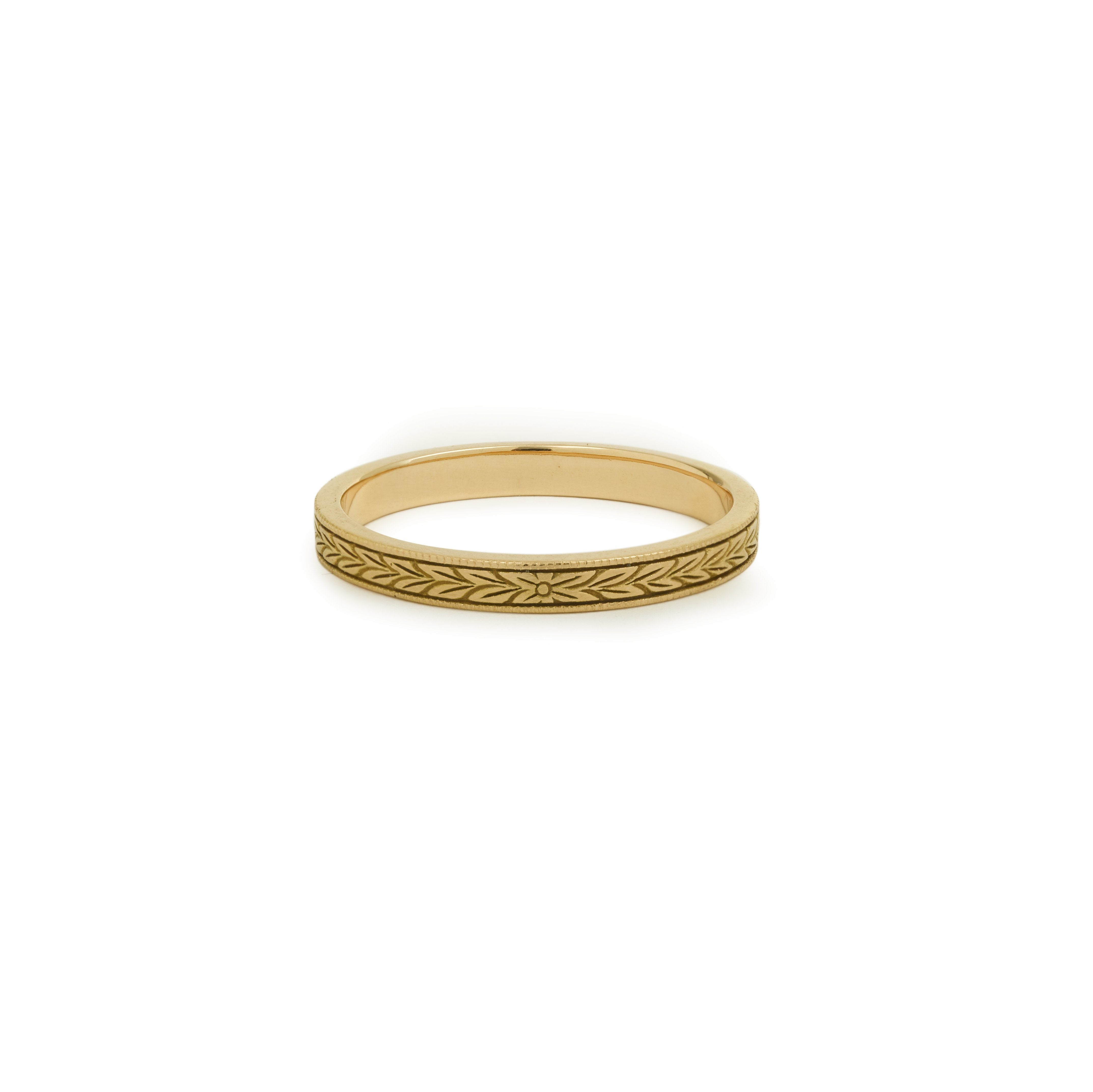 Bague - Alliance Feuillage Homme