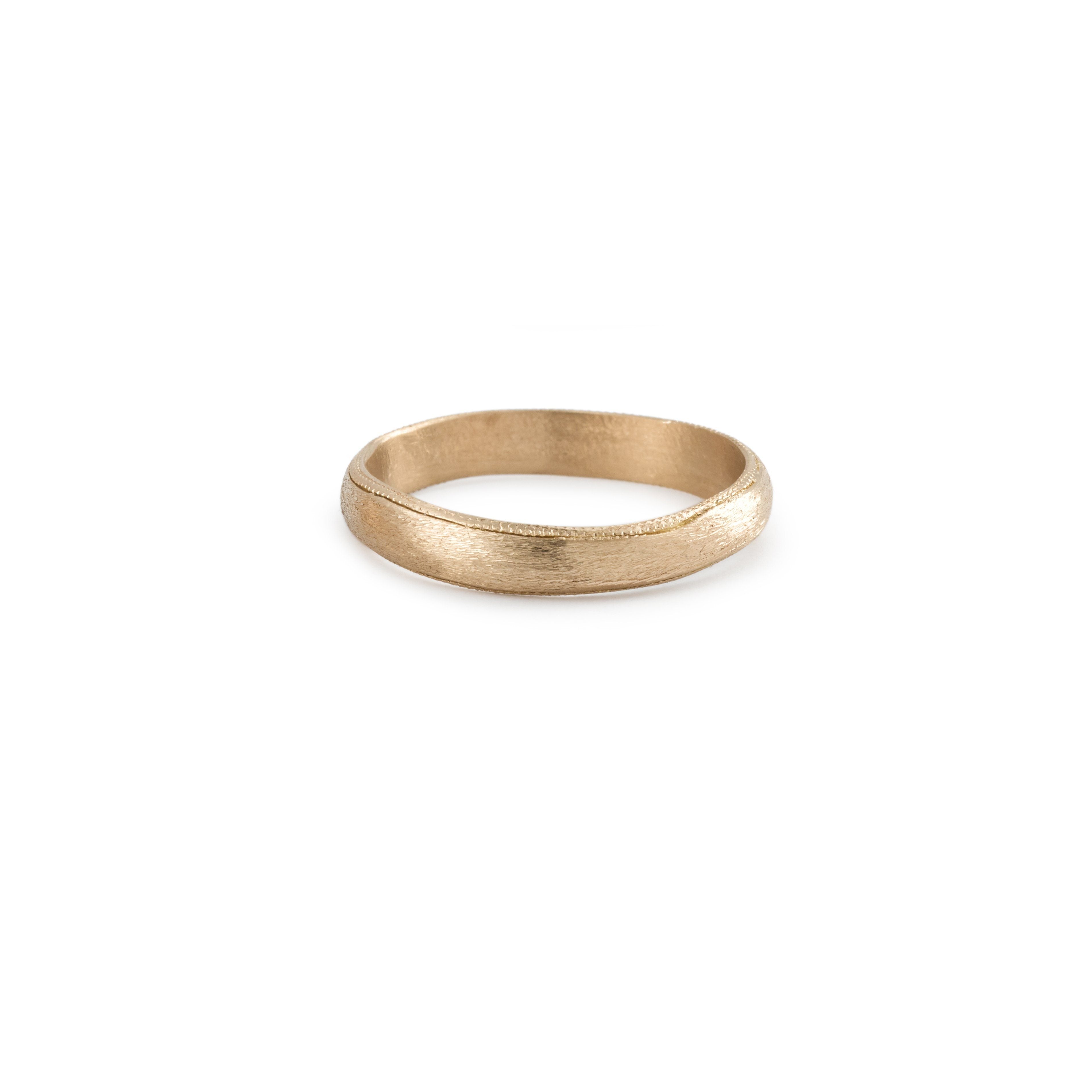 Bague - Alliance Juno L Or Rose-Myrtille Beck- Alliance de créateur pour homme pour homme