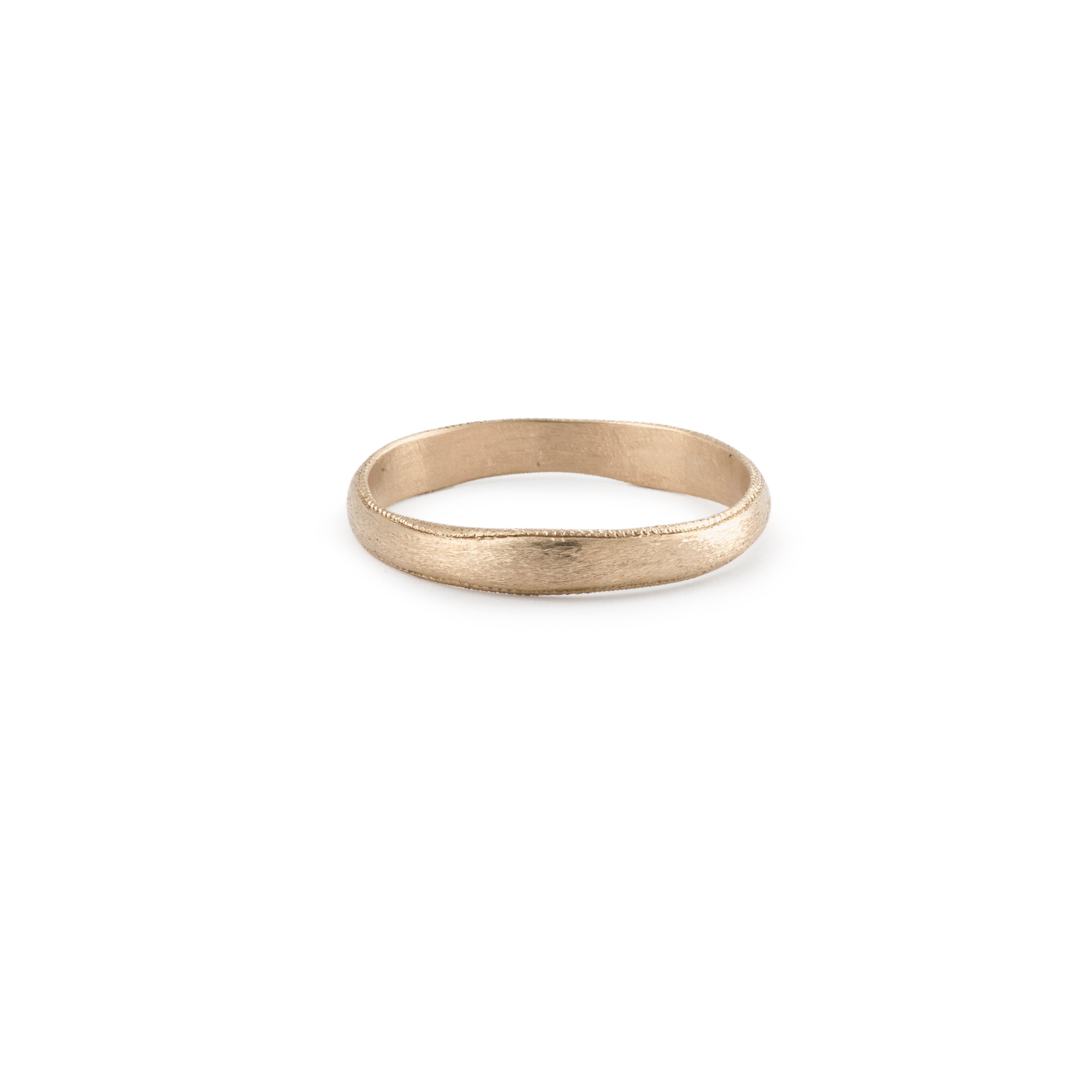 Bague - Alliance Juno M Or Rose - Alliance de créateur pour homme- Myrtille Beck Paris
