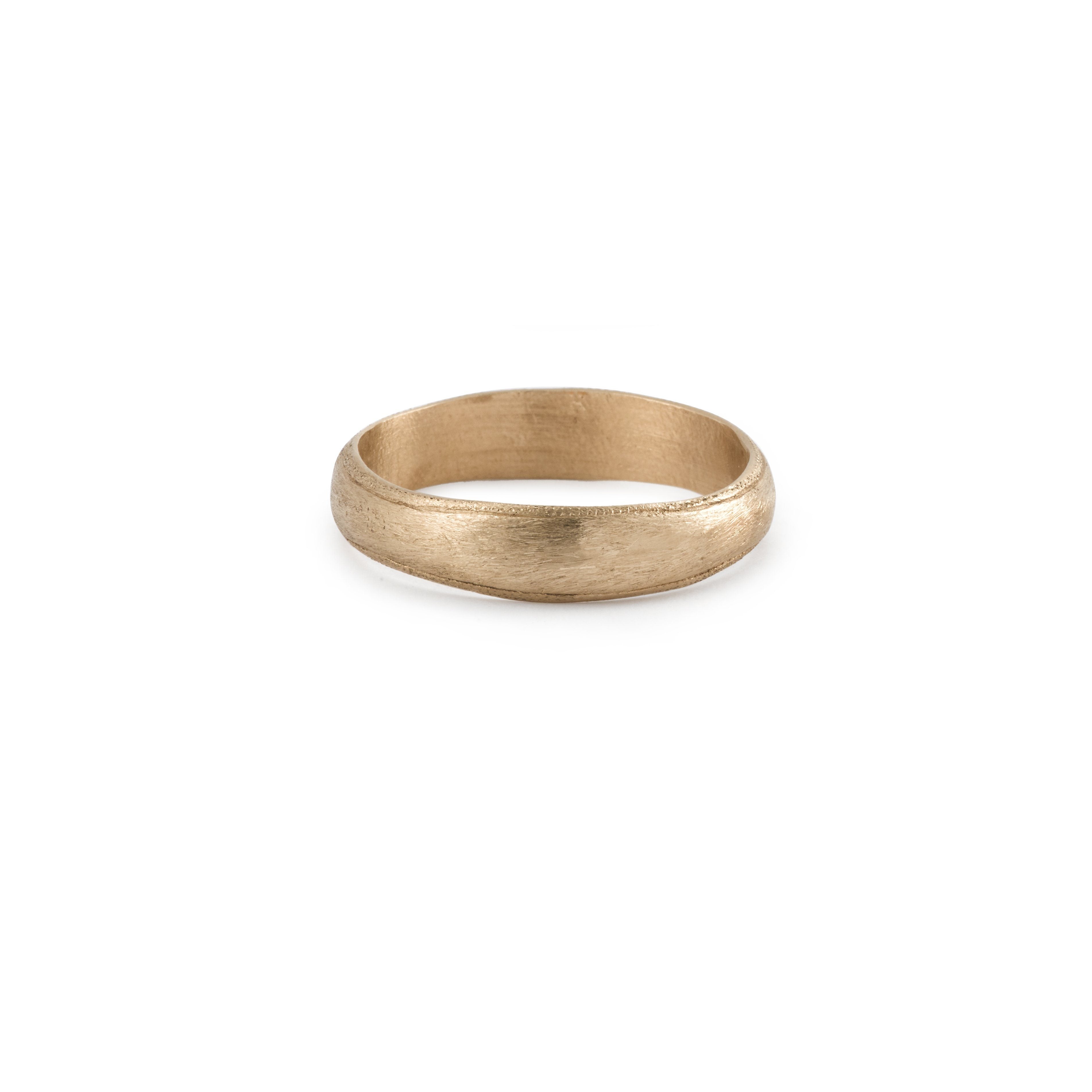 Bague - Alliance Juno XL Or Rose - Alliance de créateur piour homme Myrtille Beck Paris