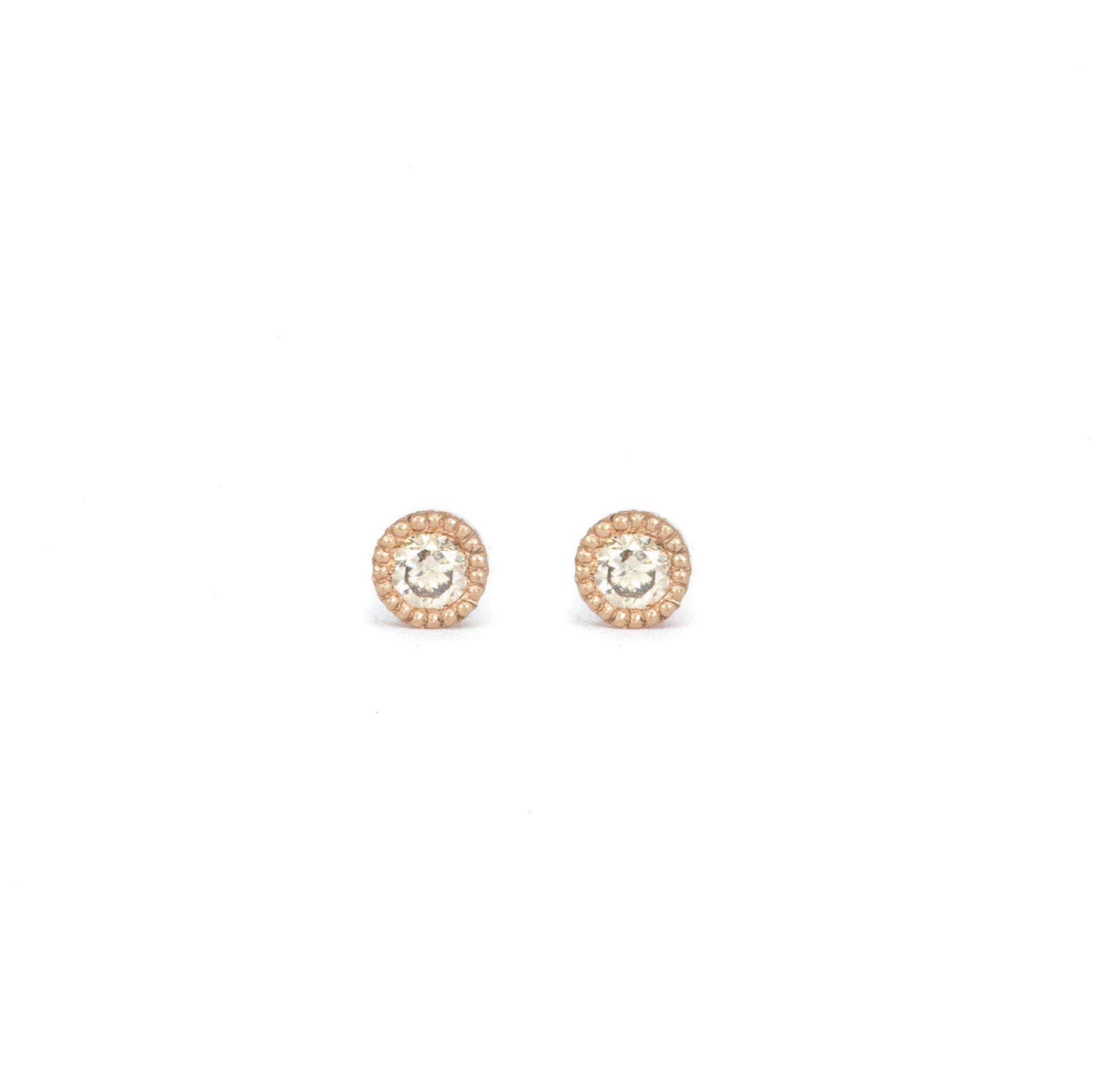 Boucles D Oreilles - Boucles D'oreilles Mini Love diamants blancs brillants