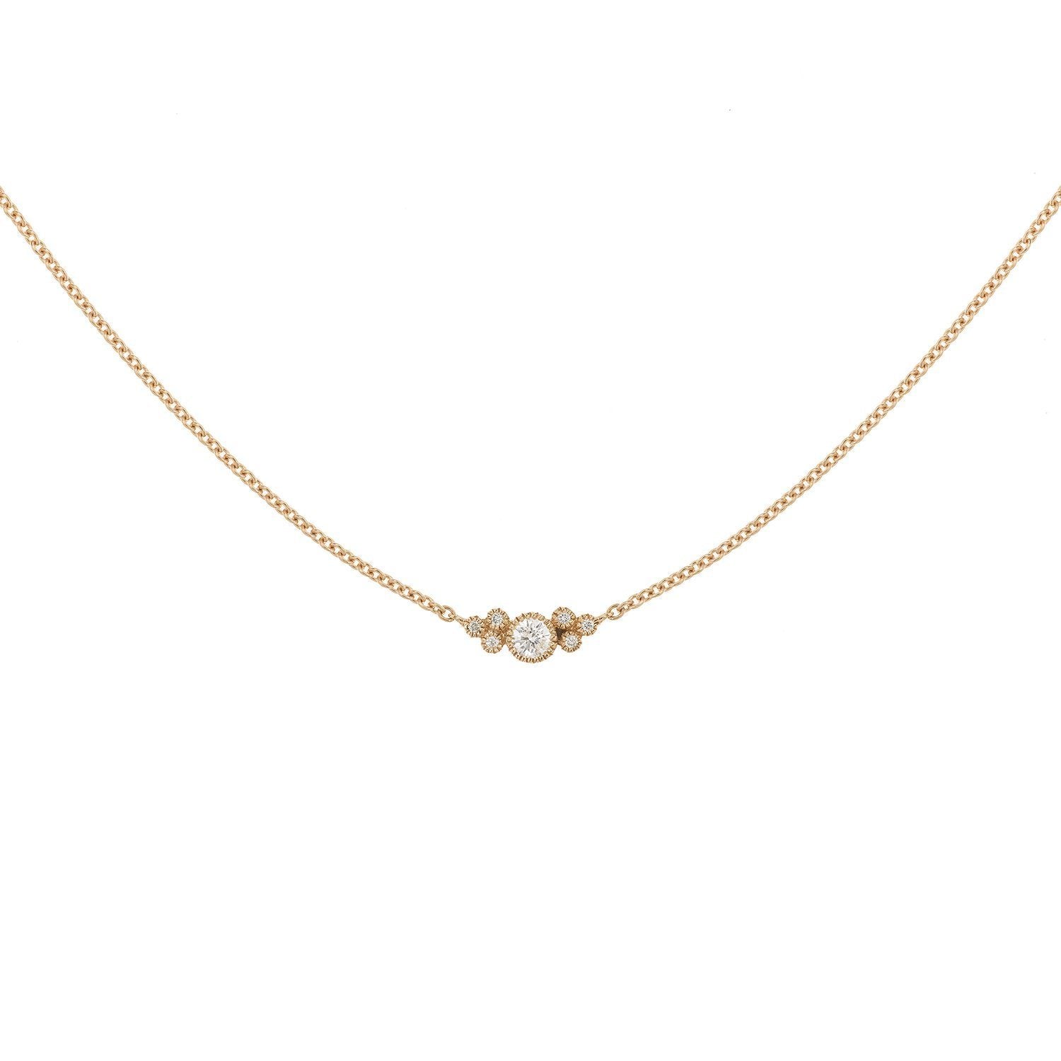 Collier - Collier Stella Diamants, Myrtille Beck, Collier de créateur, collier de mariage, collier diamants