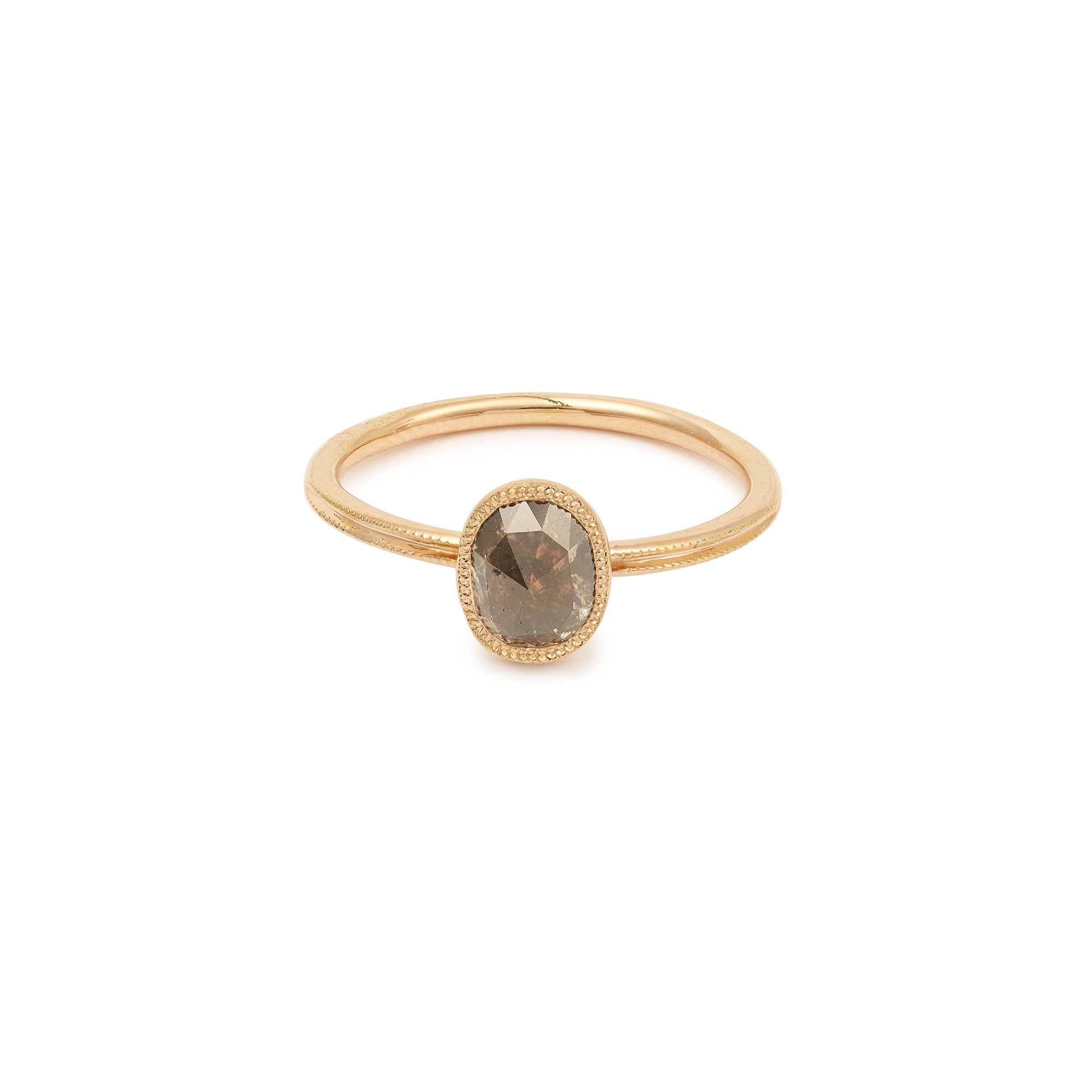 Pièce Unique Love Ring Diamant Salt & Pepper verticale