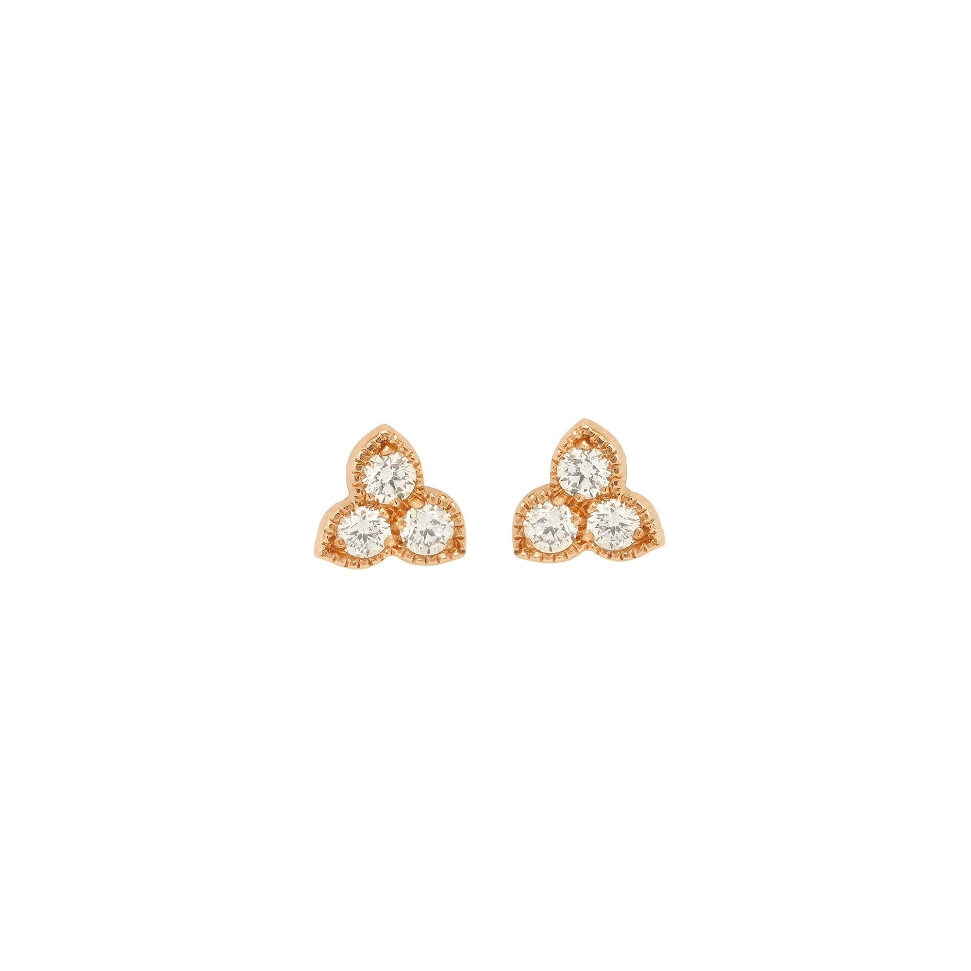 Boucle d'oreille Flora Diamants
