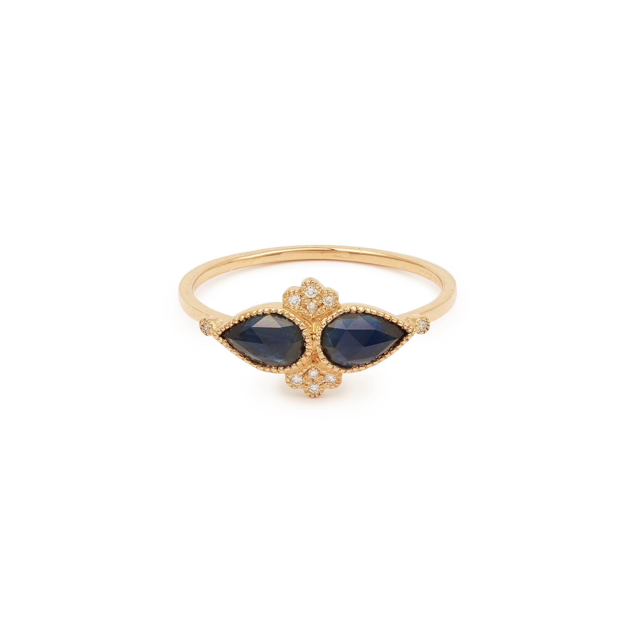 Bague Âmes Soeurs saphirs mermaid