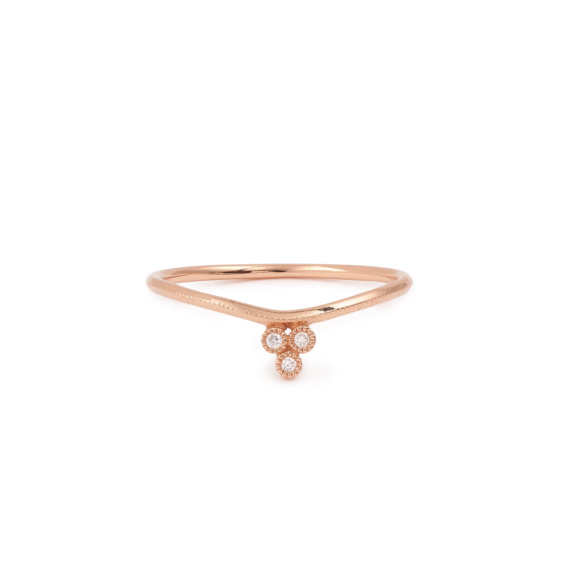 Bague Diadème Mimi, Myrtille Beck Paris en or rose et diamants