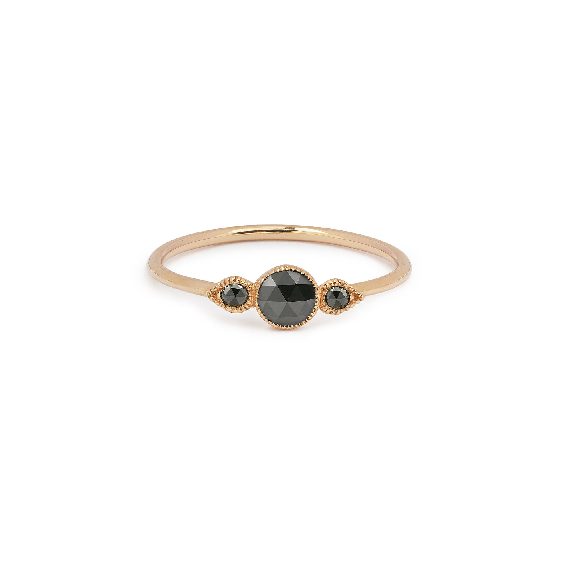 Bague Amour Céleste M Diamants noirs