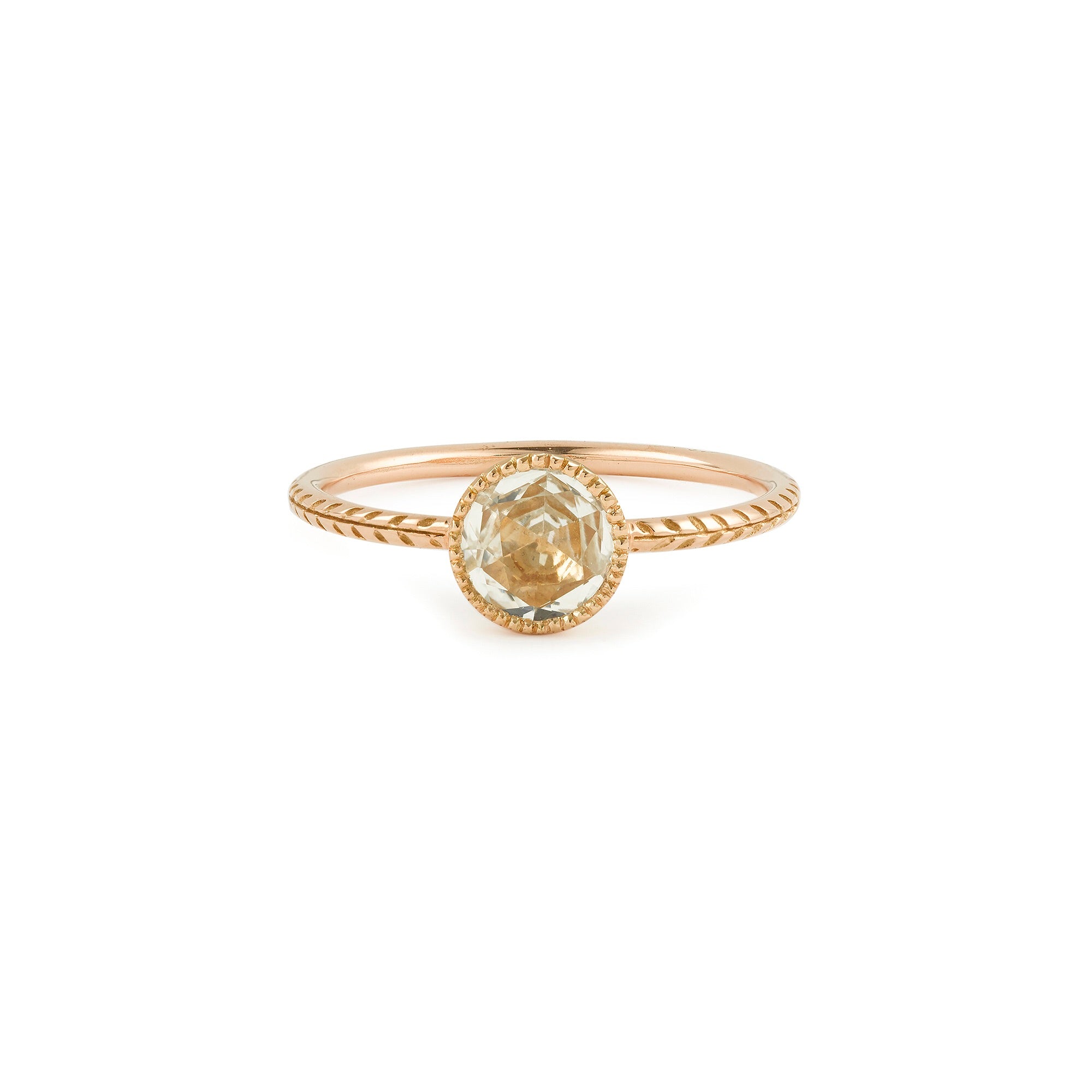 Bague Cybèle XL Saphir blanc
