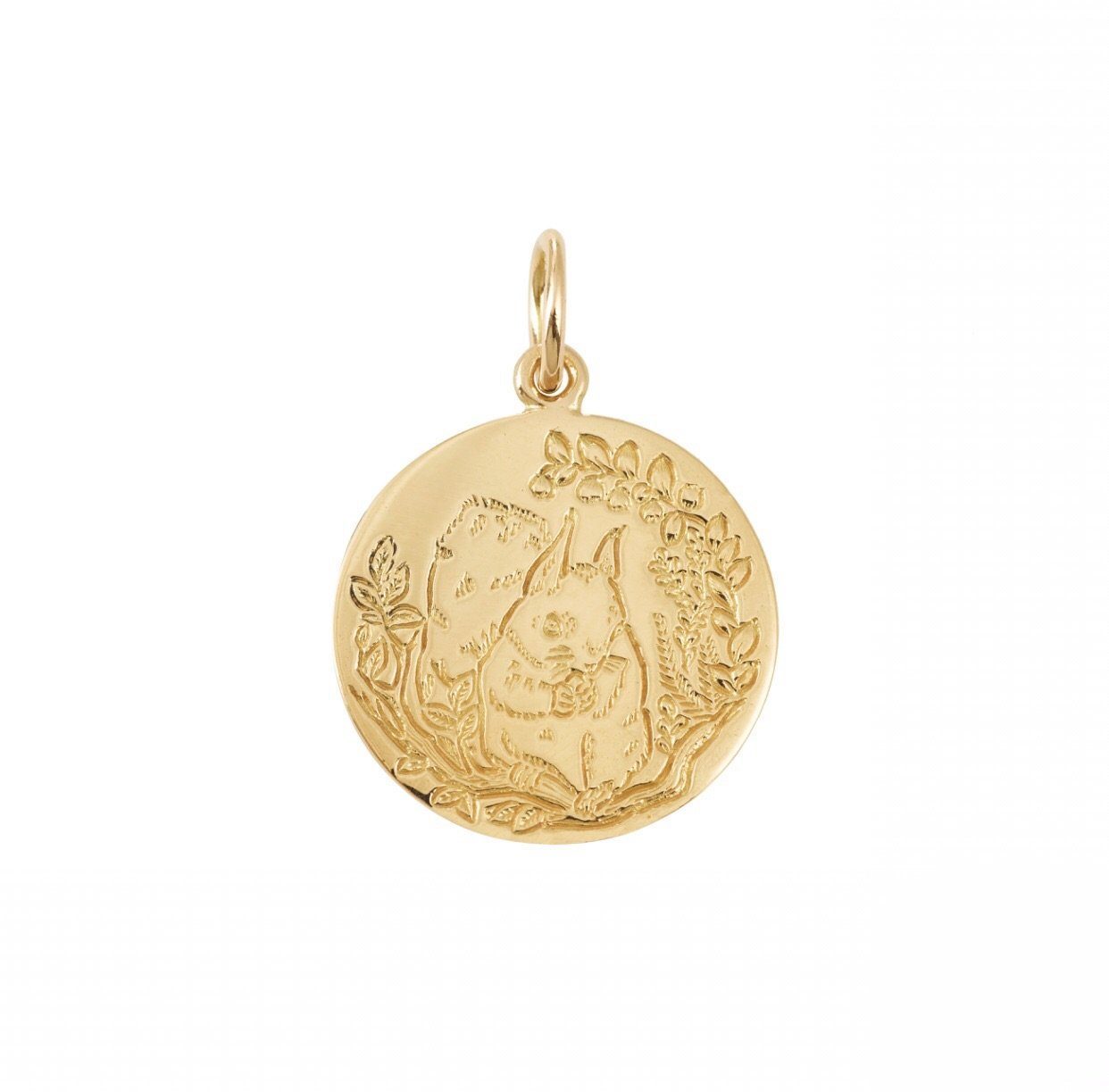 Médailles - Médaille Écureuil - 1,8cm, medailles bapteme originales, médaille de baptême, medaille or createur, médailles Myrtille Beck Paris Marie de Beaucourt