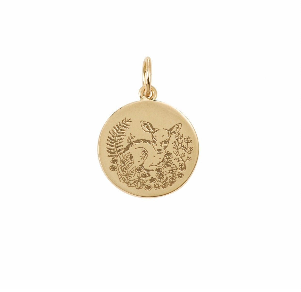 Médailles - Médaille Faon - 1,4cm, medailles bapteme originales, médaille de baptême, medaille or createur, médailles Myrtille Beck Paris Marie de Beaucourt